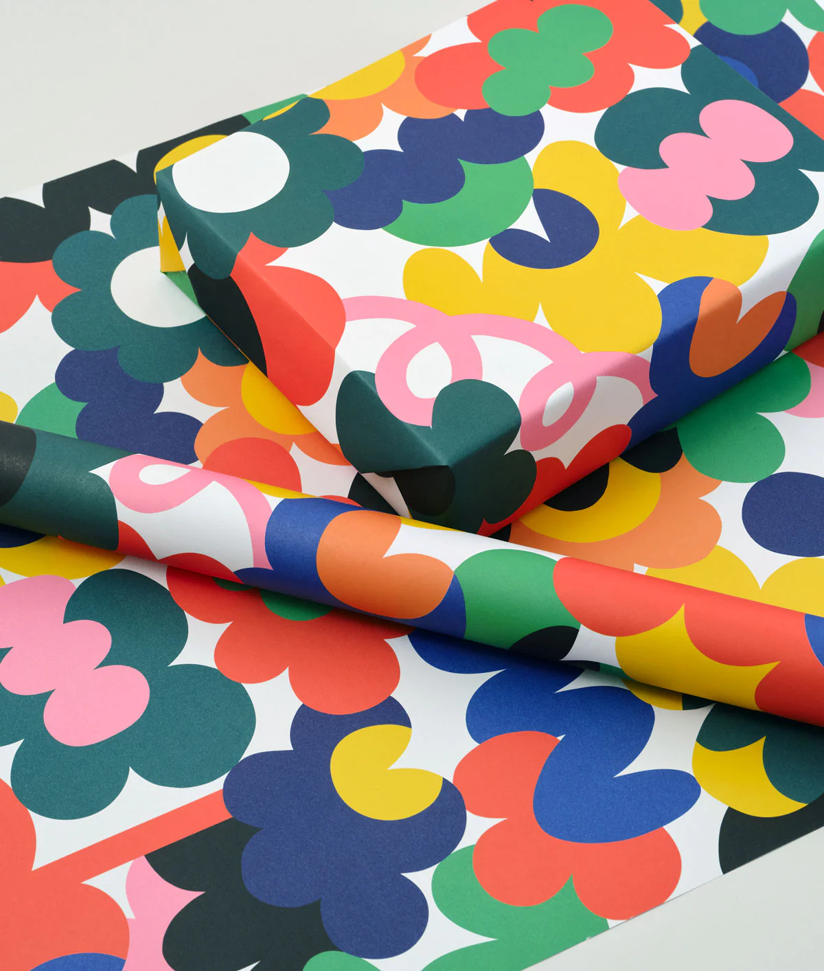 Abstract Flowers Wrapping Paper