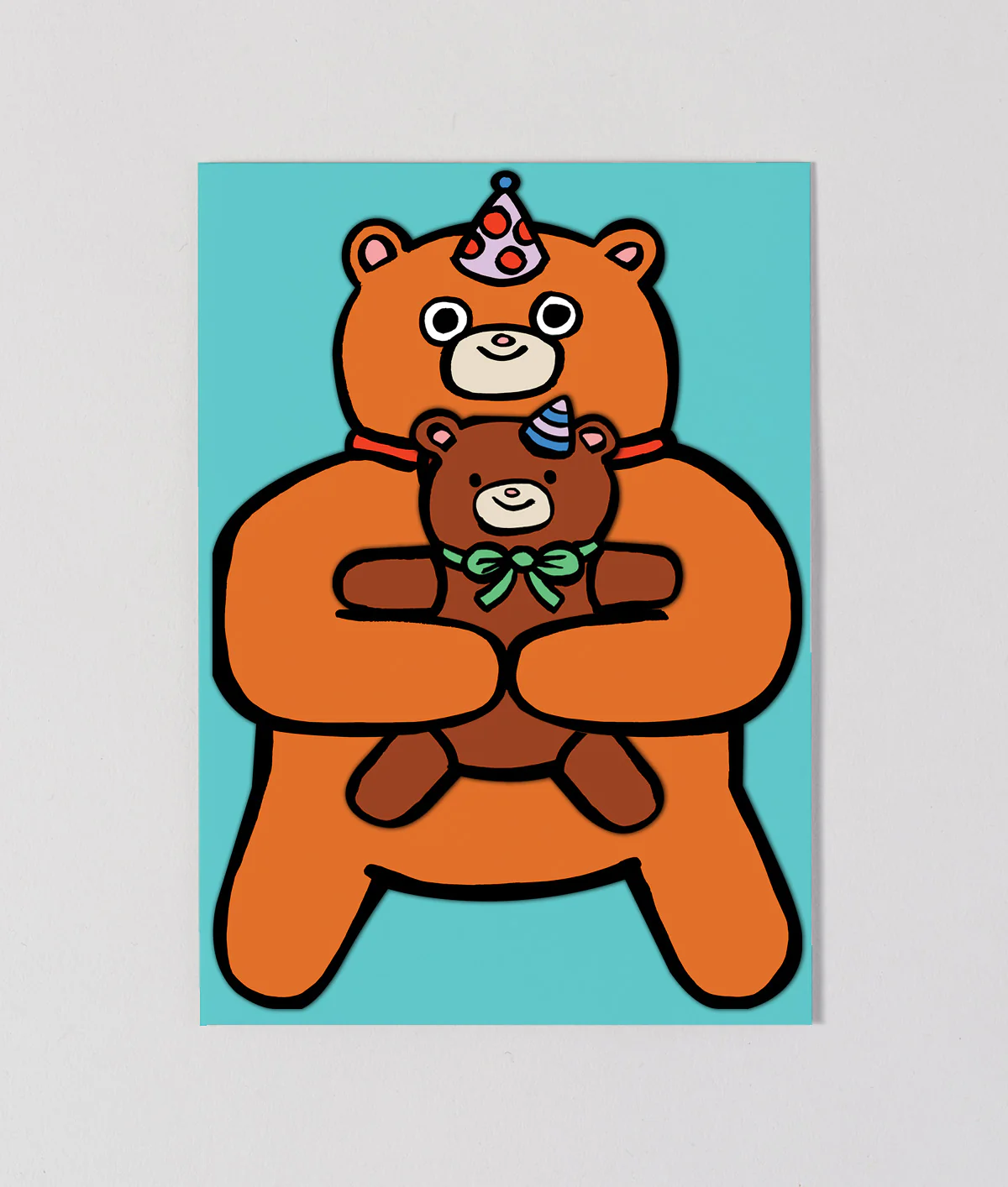 Bear With Mini Card Kids Birthday Card - Image 2