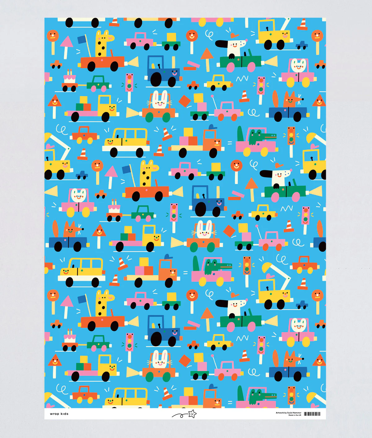 Beep Beep Kids Wrapping Paper - Image 3