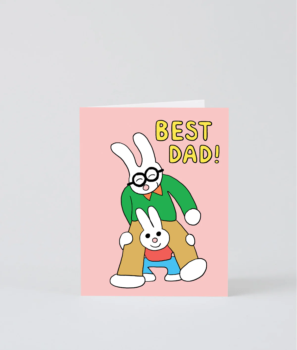 Best Dad! Kids Greeting Card - Image 2