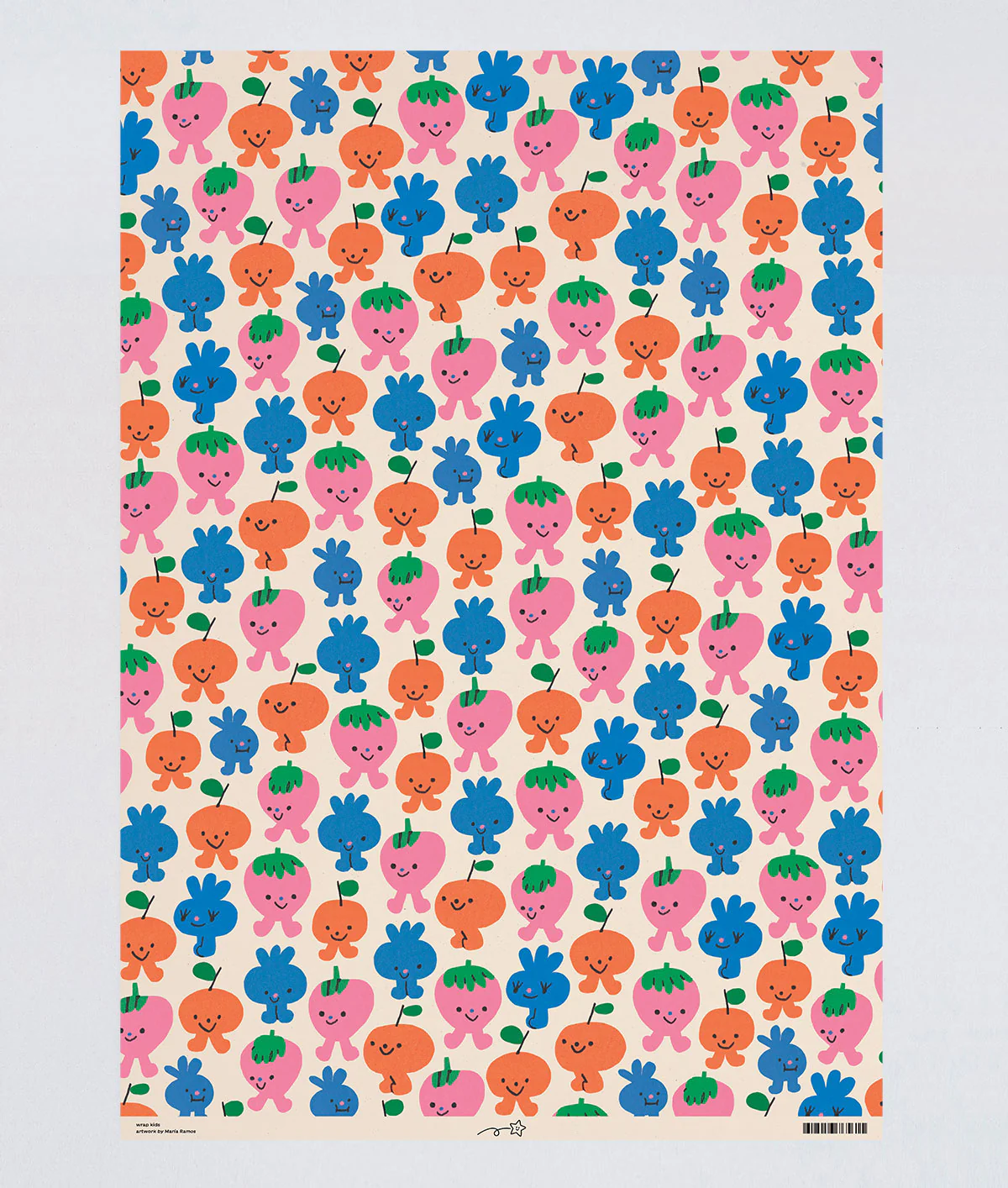 Birthday Fruits Kids Wrapping Paper - Image 3