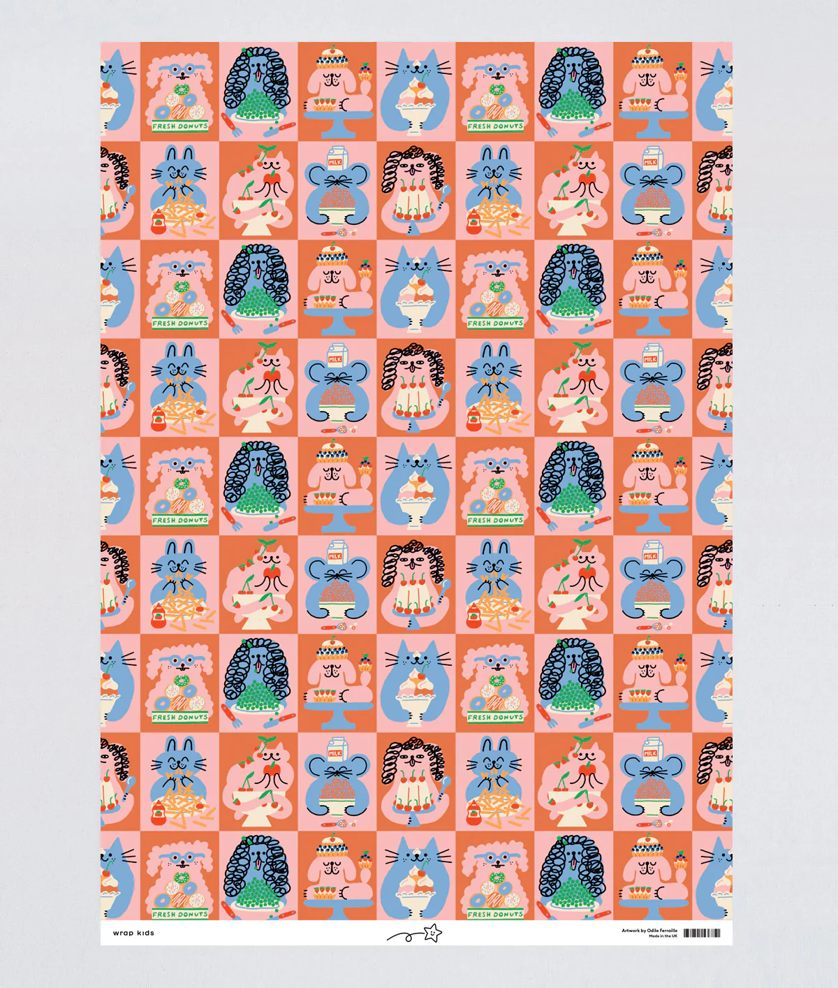 Cake Time Kids Wrapping Paper - Image 3
