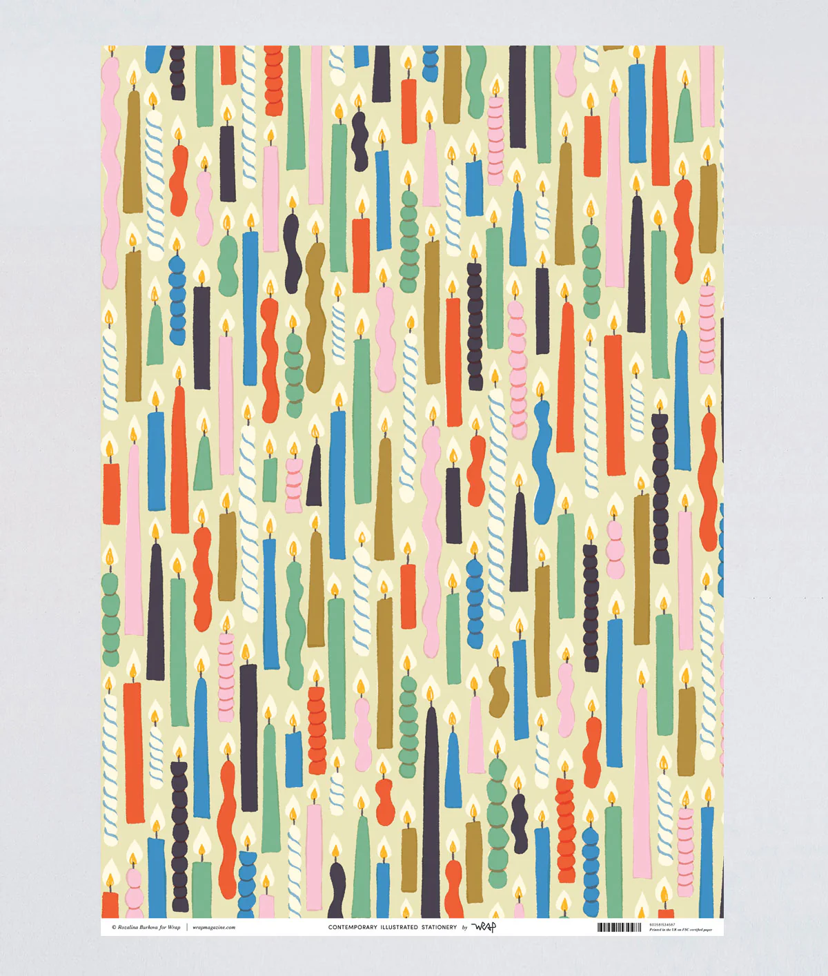 Candles Wrapping Paper - Image 3