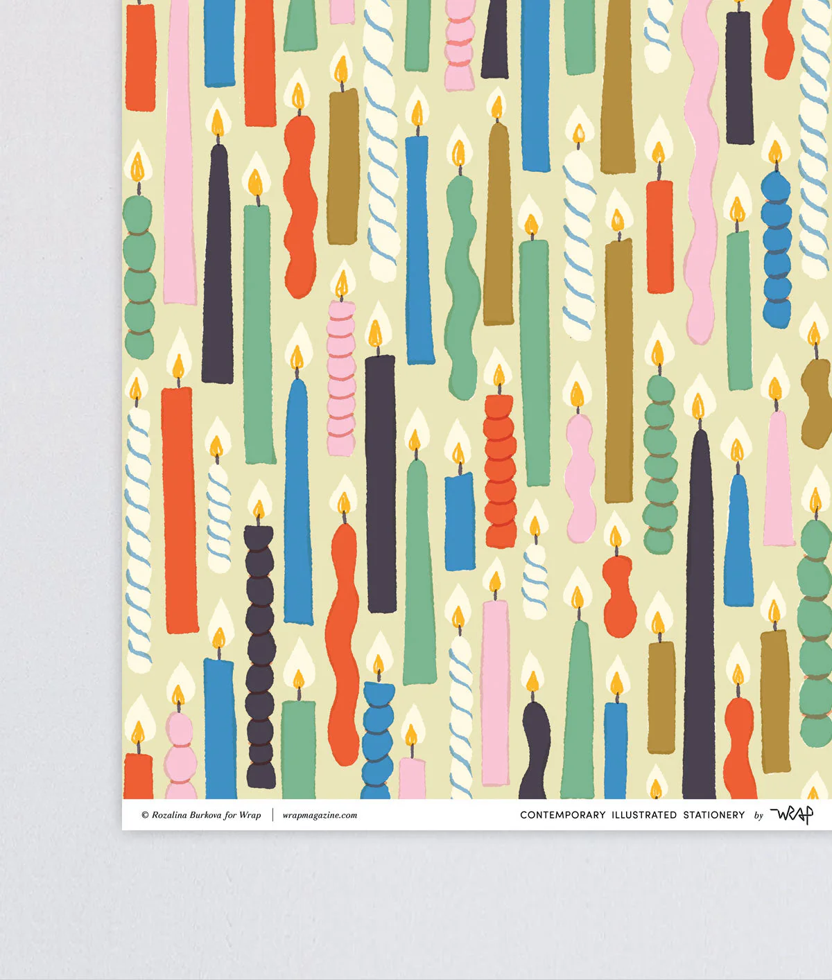 Candles Wrapping Paper - Image 4
