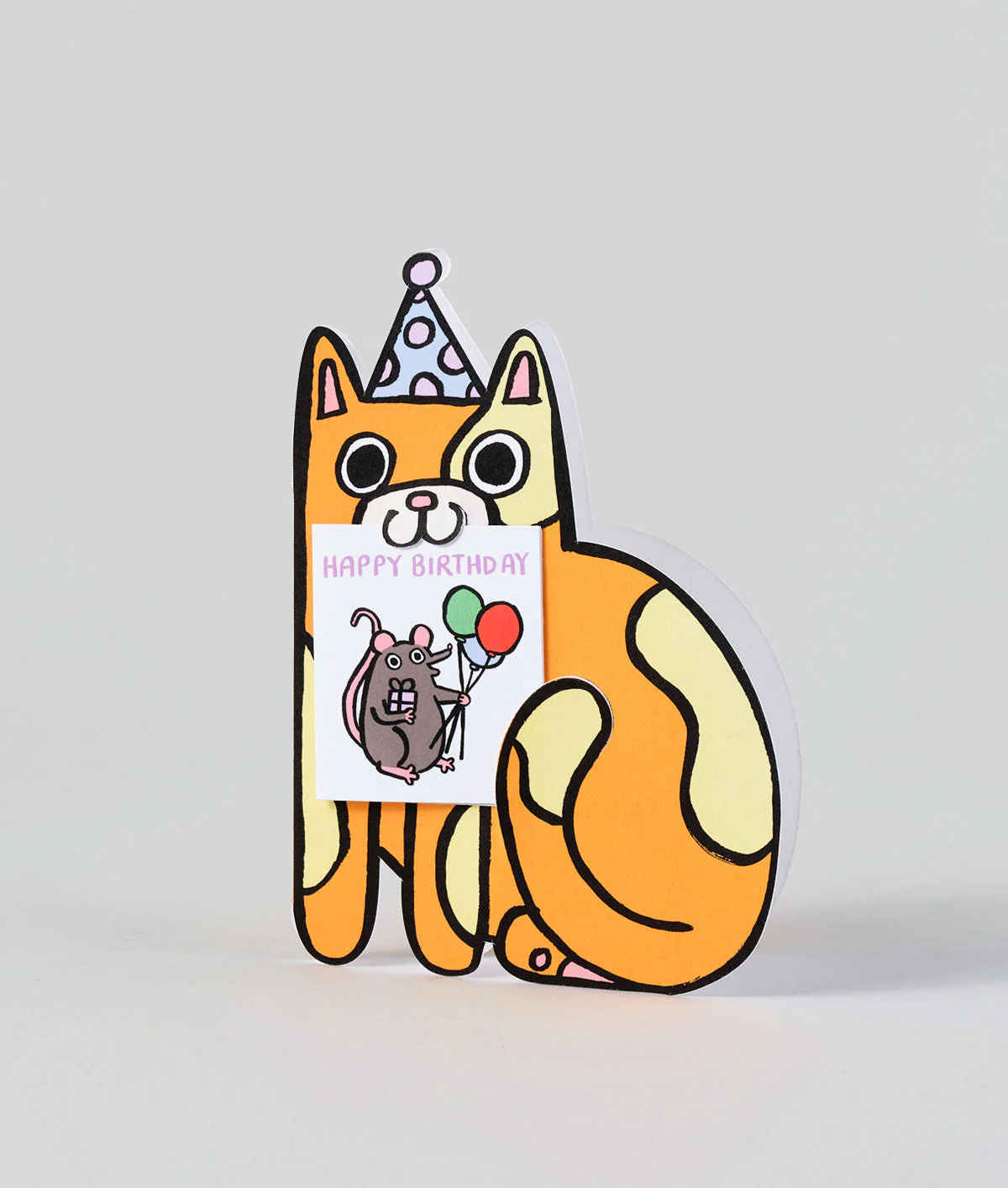Cat With Mini Card Kids Birthday Card - Image 2
