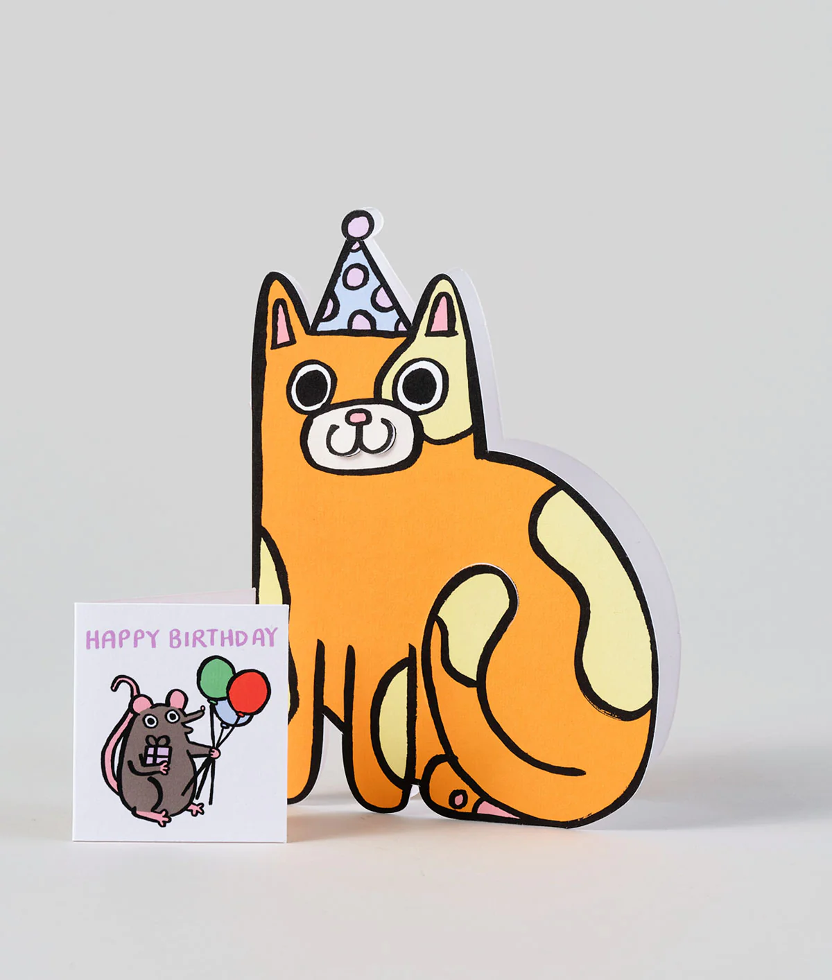 Cat With Mini Card Kids Birthday Card - Image 3