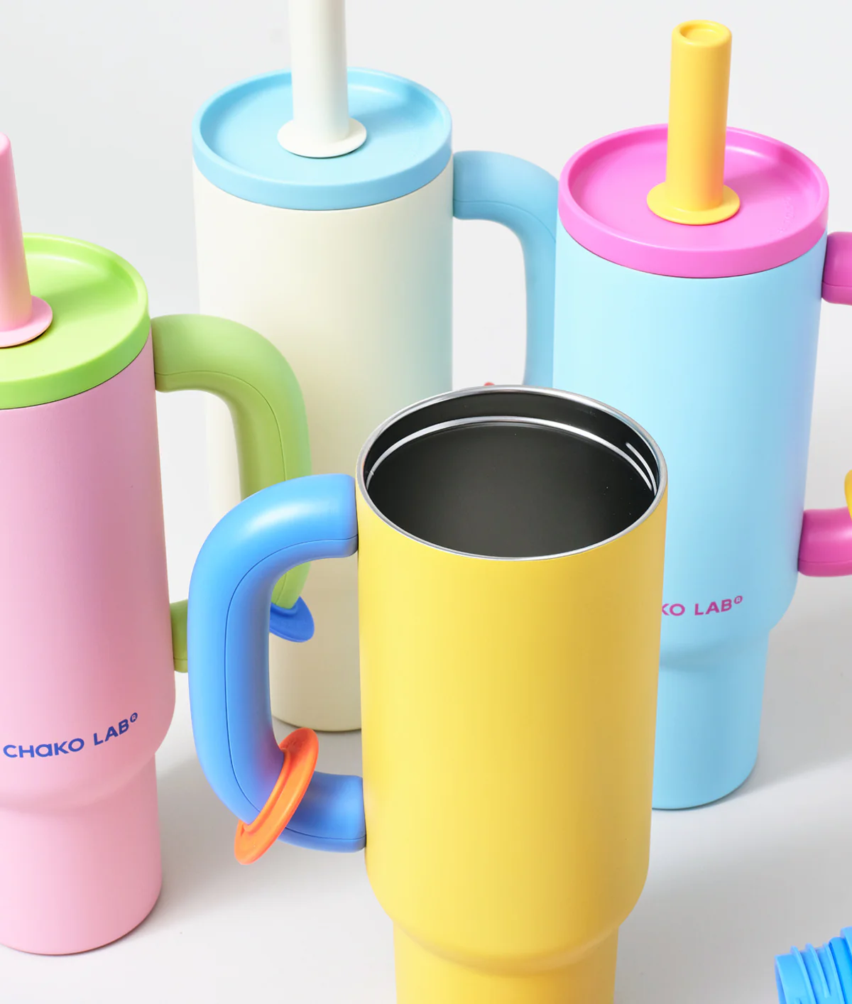 Chako Lab Bawang Insulated Drinking Tumbler Blue/Pink - Image 3