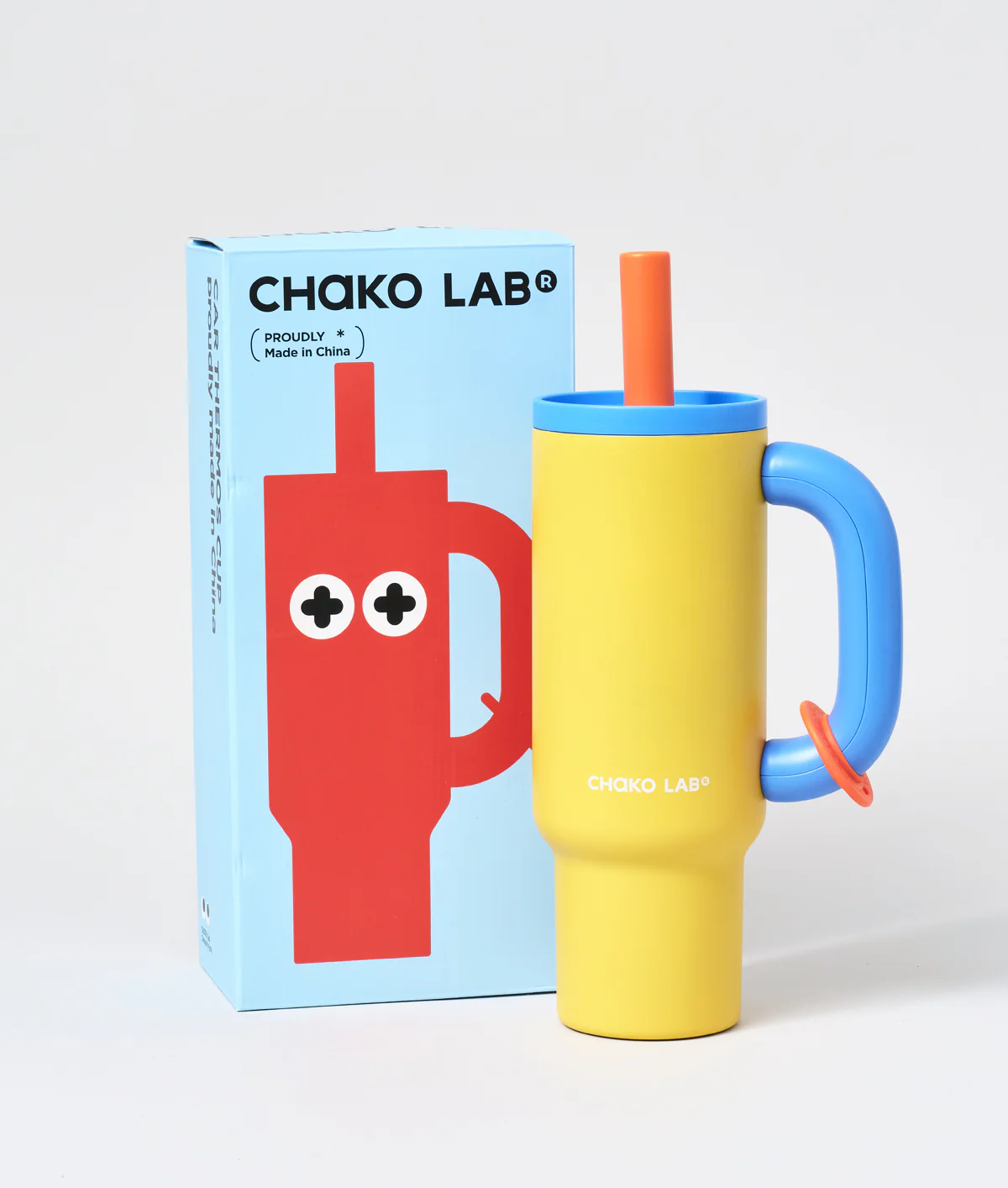 Chako Lab Bawang Insulated Drinking Tumbler Yellow/Blue - Image 4