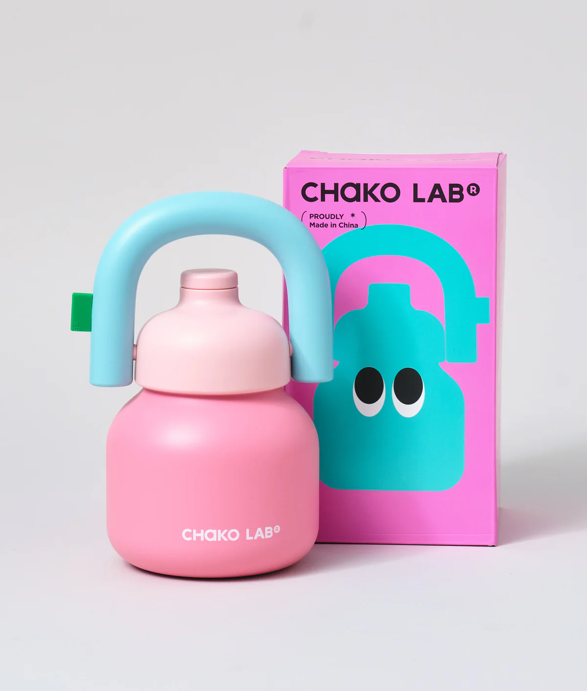 Chako Lab LinLin Insulated Water Bottle Pink/Mint - Image 3