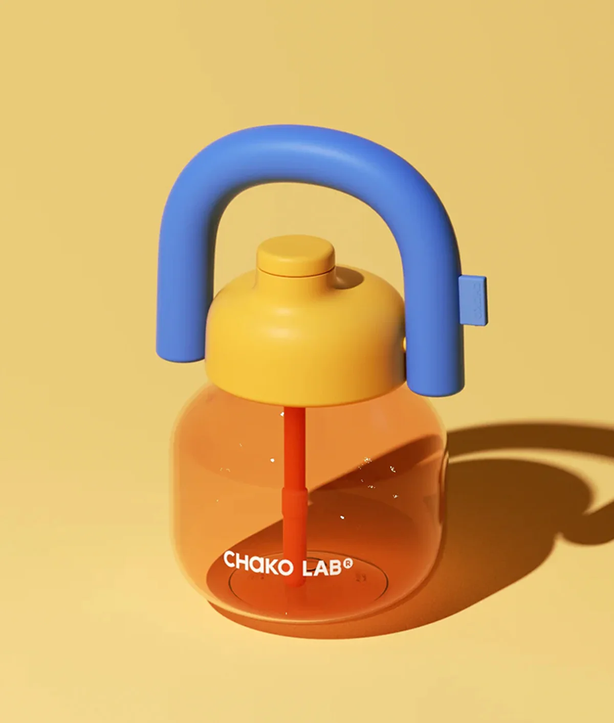 Chako Lab LinLin Plastic Water Bottle Orange/Yellow/Blue - Image 3
