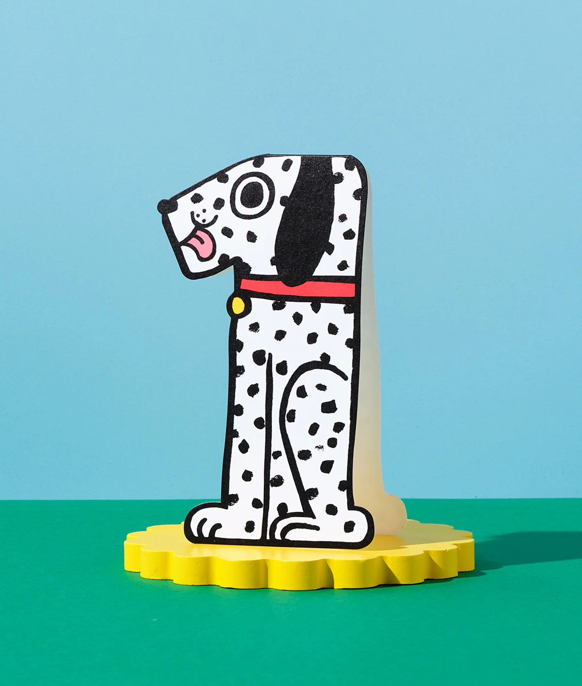 Dog 1st Birthday Kids Age Card