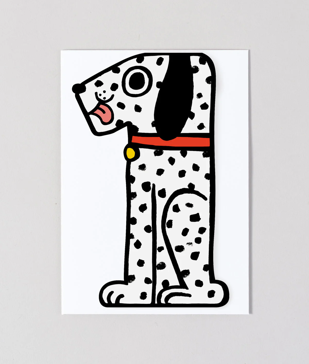 Dog 1st Birthday Kids Age Card - Image 2