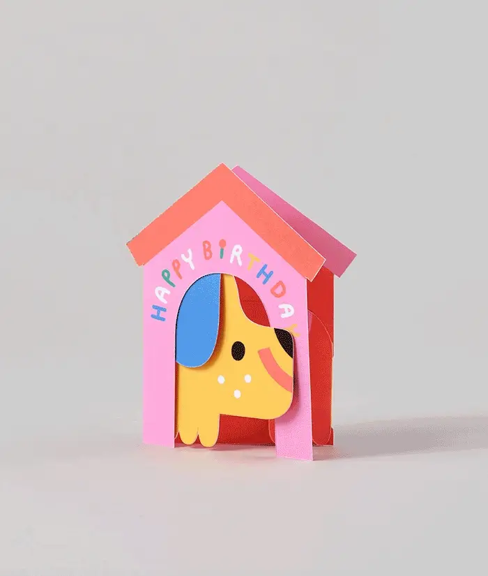 Dog In House Fold Out Card - Image 2