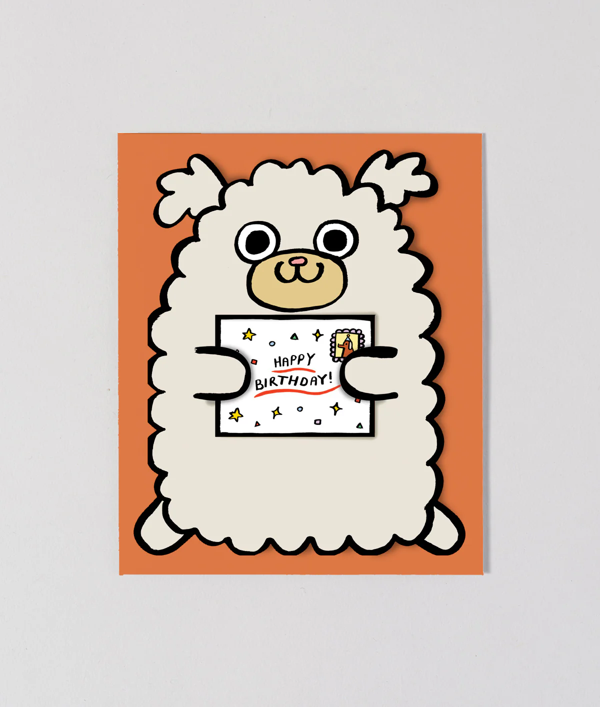Dog With Mini Card Kids Birthday Card - Image 3