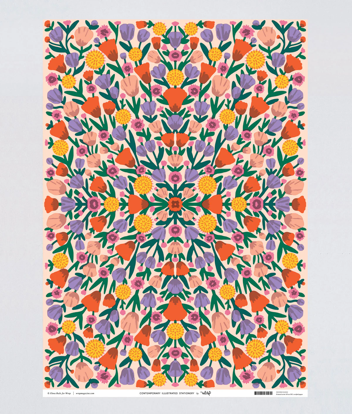 Floral Reflection Wrapping Paper - Image 4