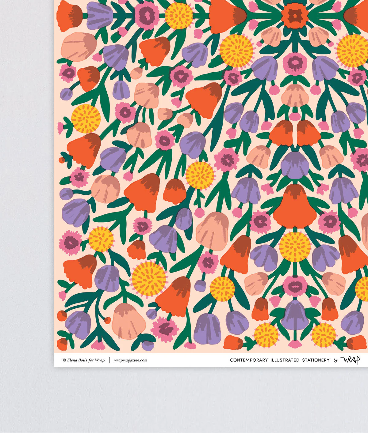 Floral Reflection Wrapping Paper - Image 5