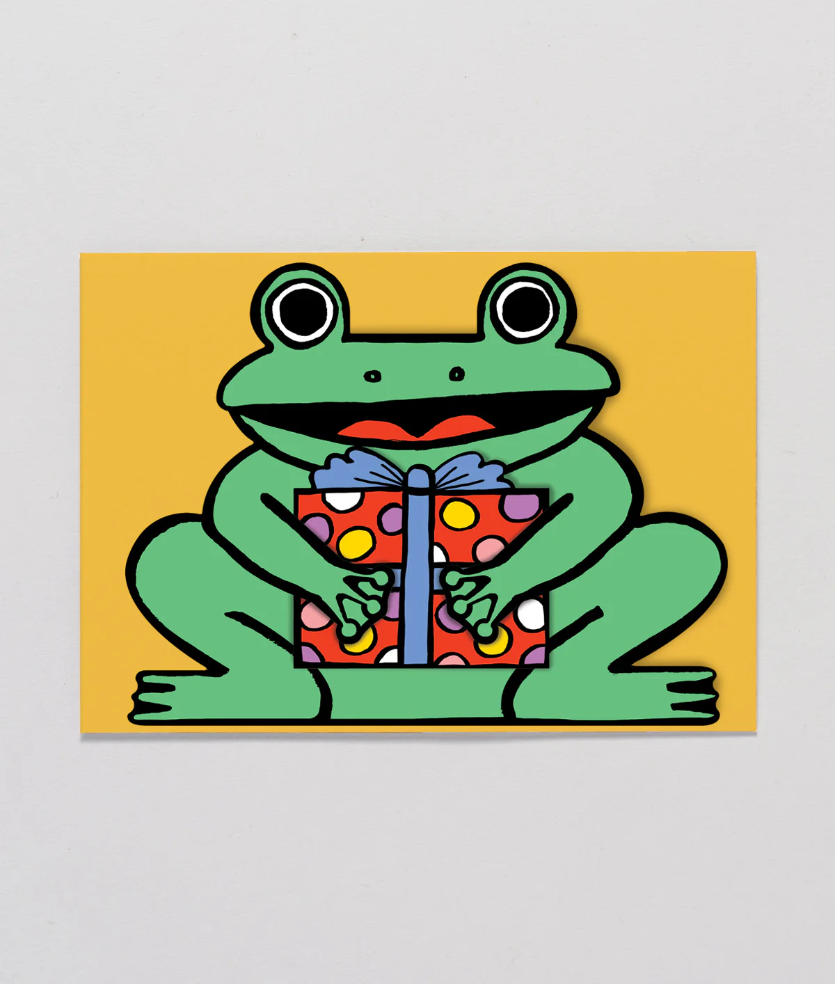 Frog With Mini Card Kids Birthday Card - Image 3