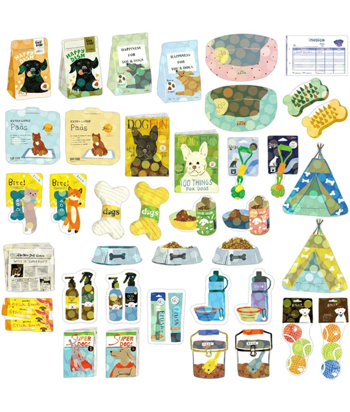 Miniature Sticker Box Dog Supply - Image 4