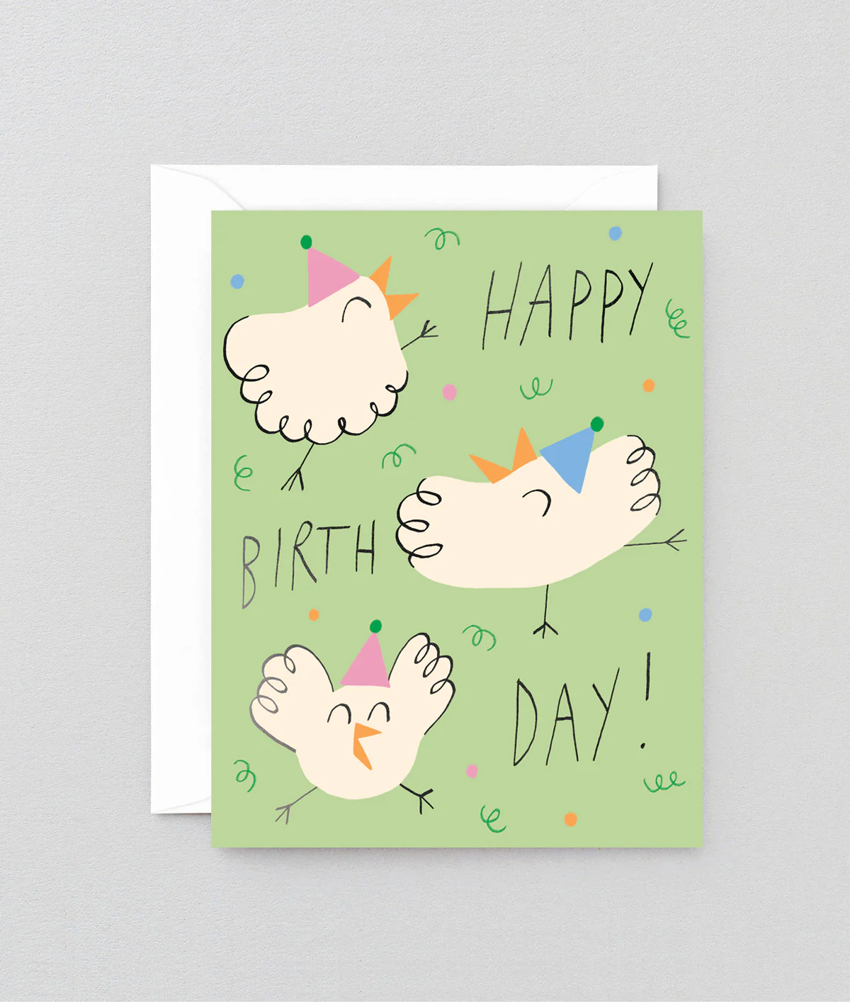 Happy Birthday Bird Party Kids Card