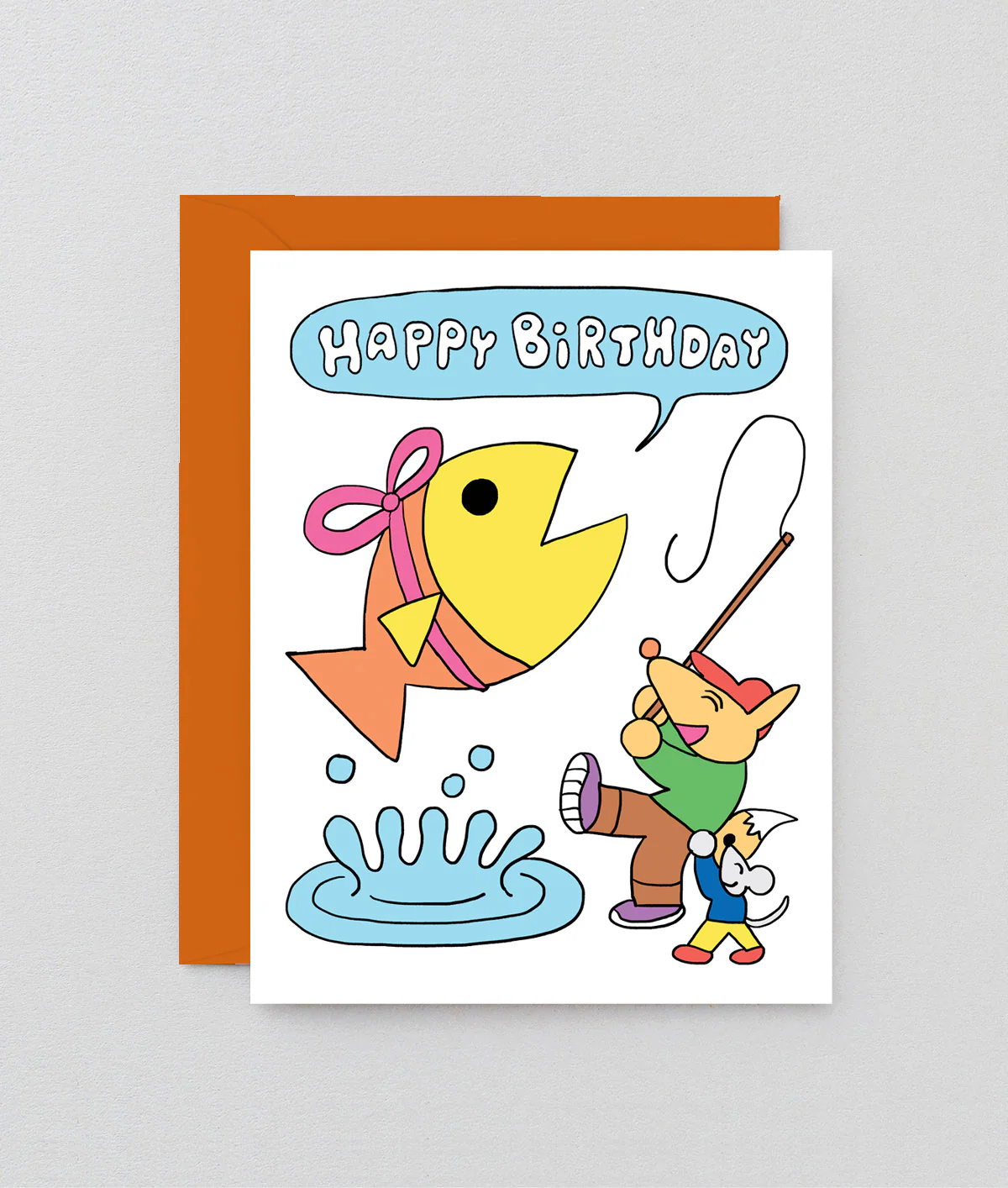 Fisherman Kids Birthday Card