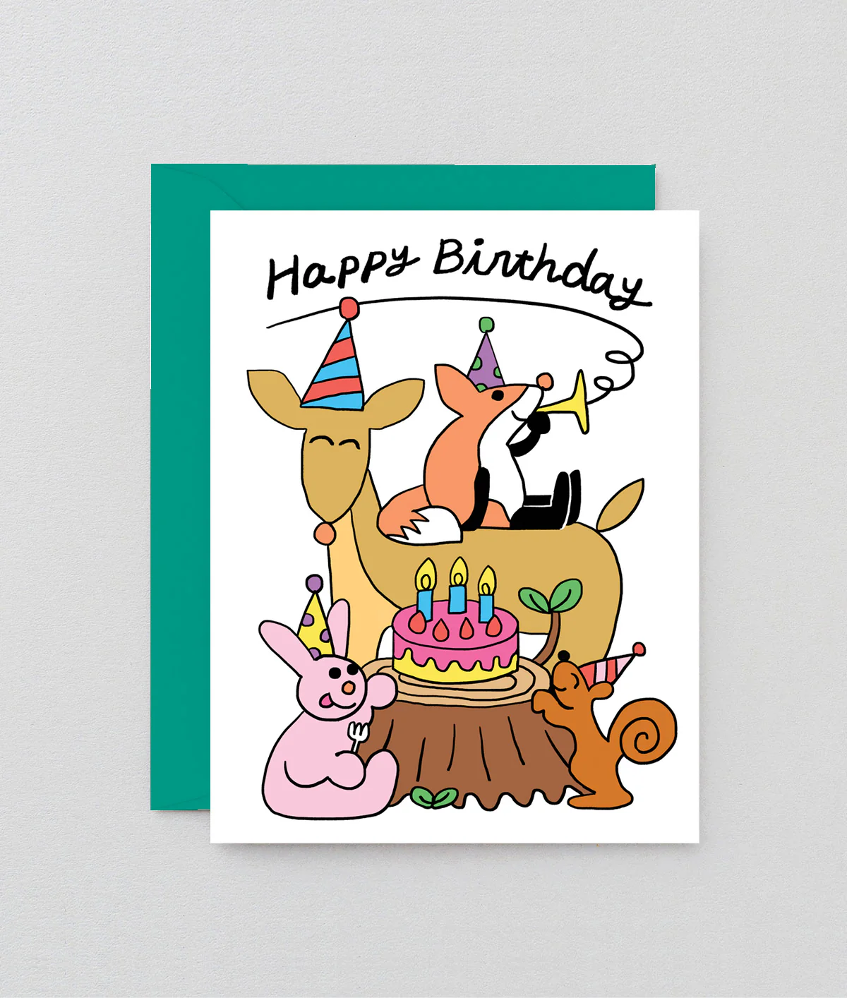 Forest Animals Kids Birthday Card