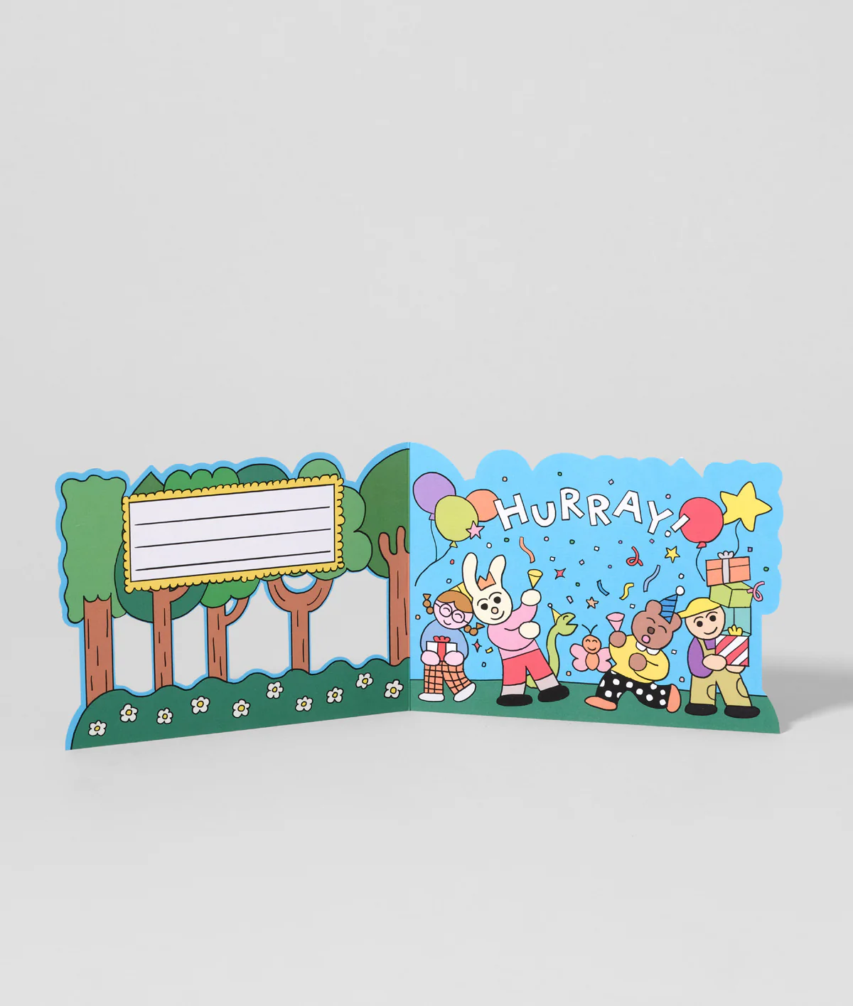 Happy Birthday Forest Surprise Kids Greeting Card - Image 3