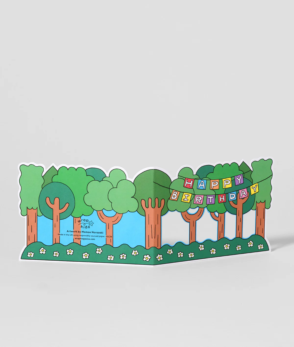 Happy Birthday Forest Surprise Kids Greeting Card - Image 4