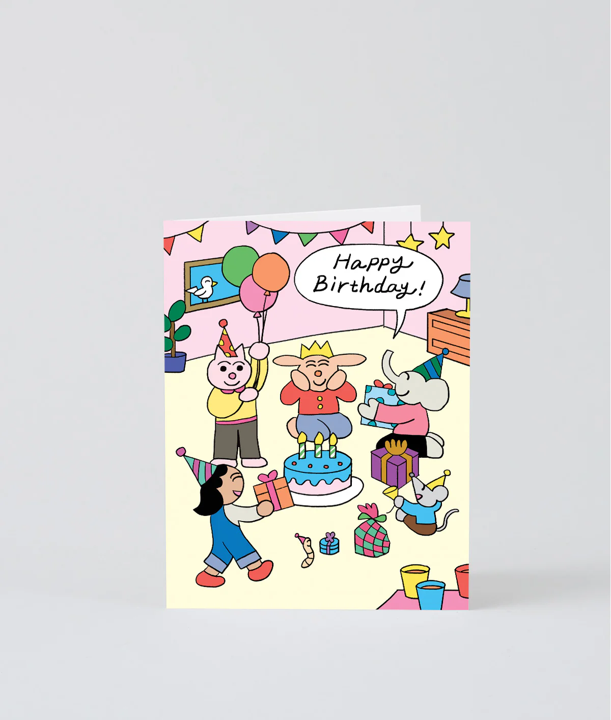 Happy Birthday Friends Kids Greetings Card - Image 2
