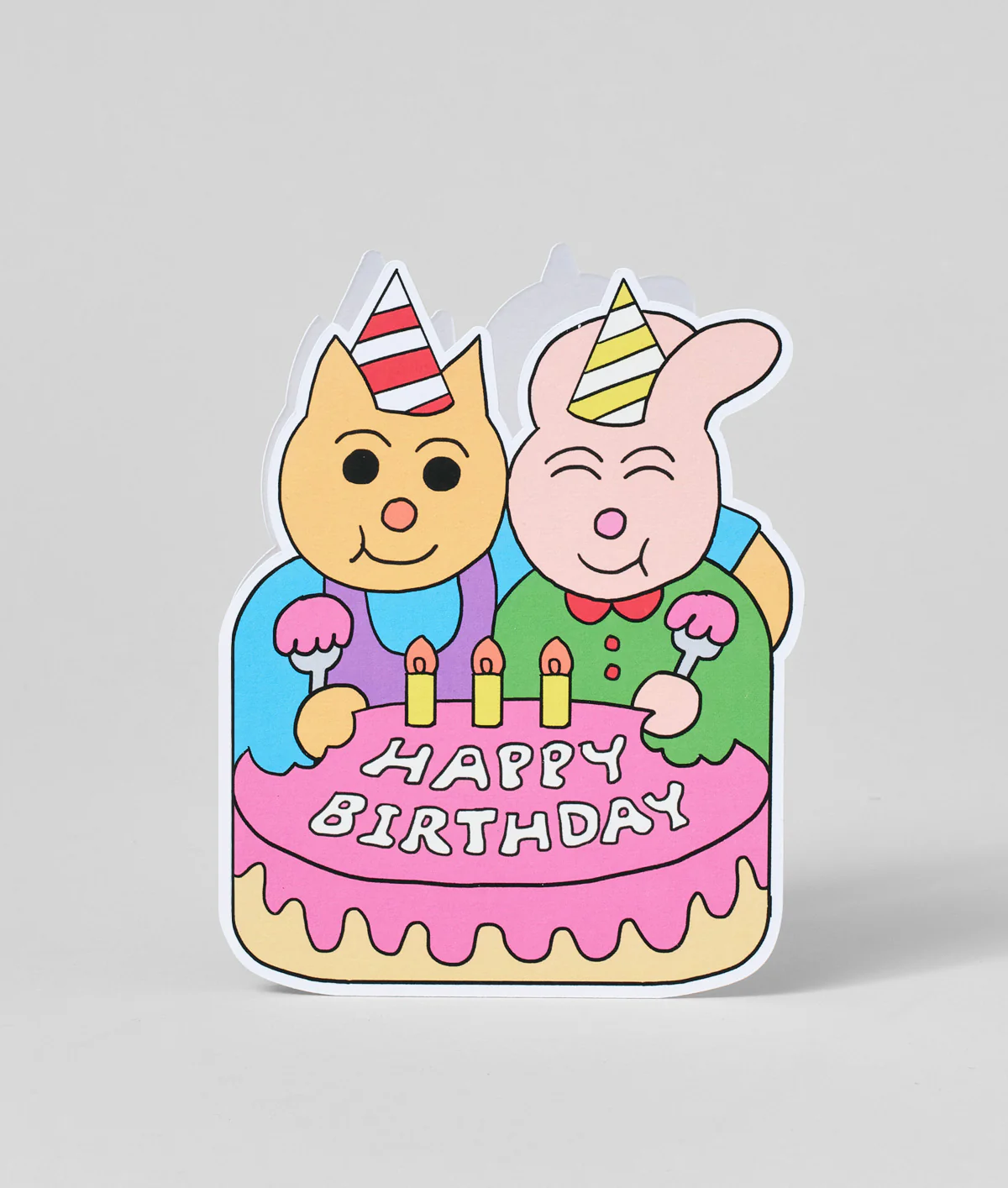 Friends and Cake Kids Birthday Card