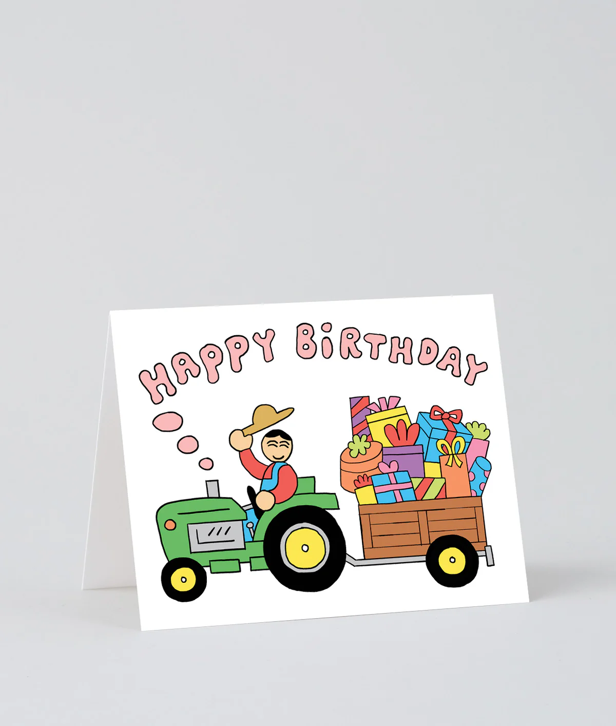 Happy Birthday Tractor Kids Greeting Card - Image 3