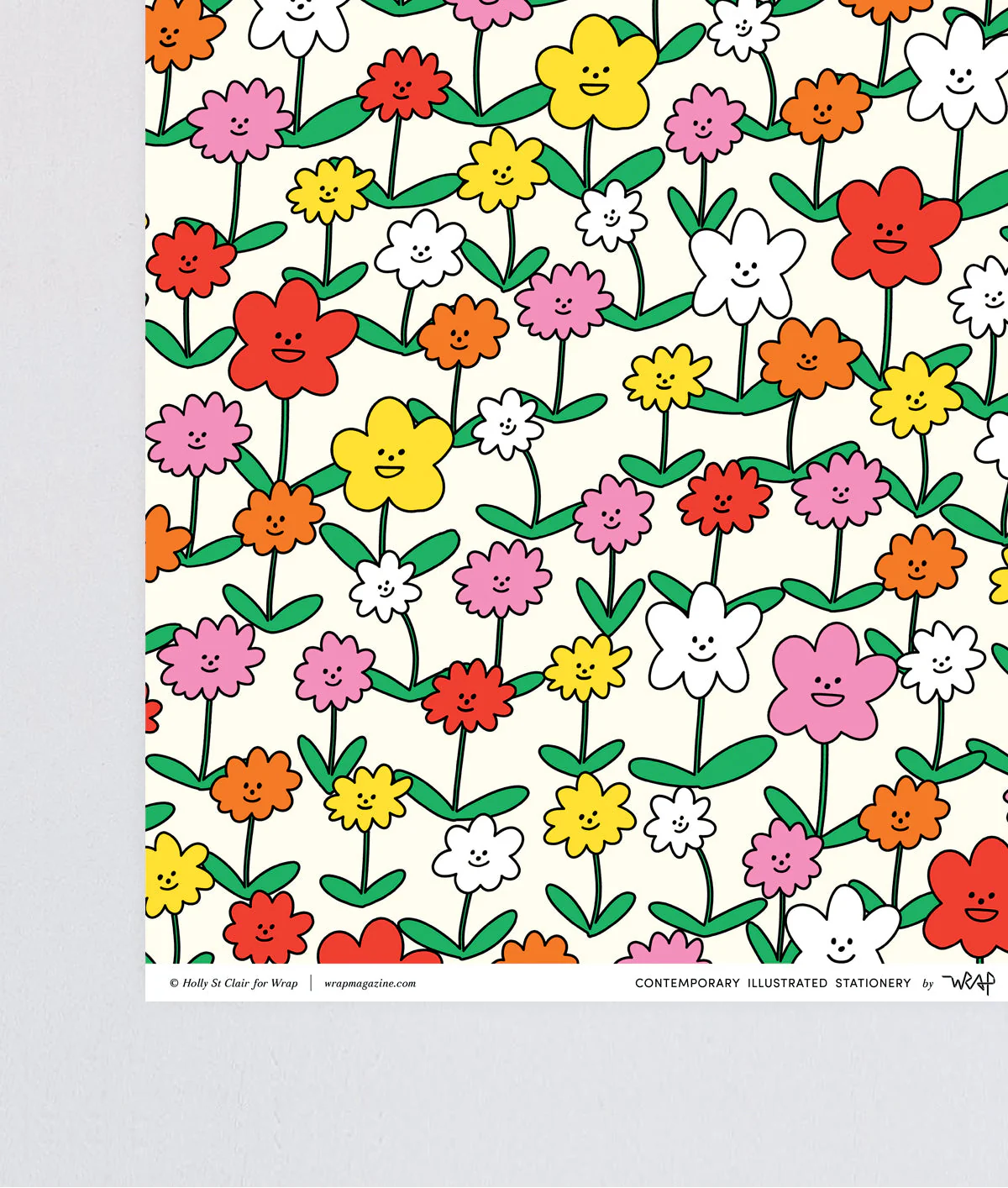 Happy Flowers Wrapping Paper - Image 3