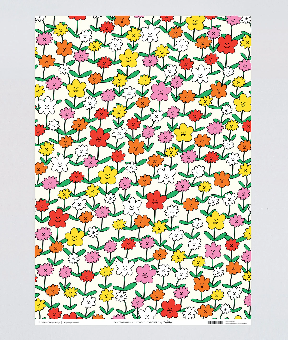 Happy Flowers Wrapping Paper - Image 4