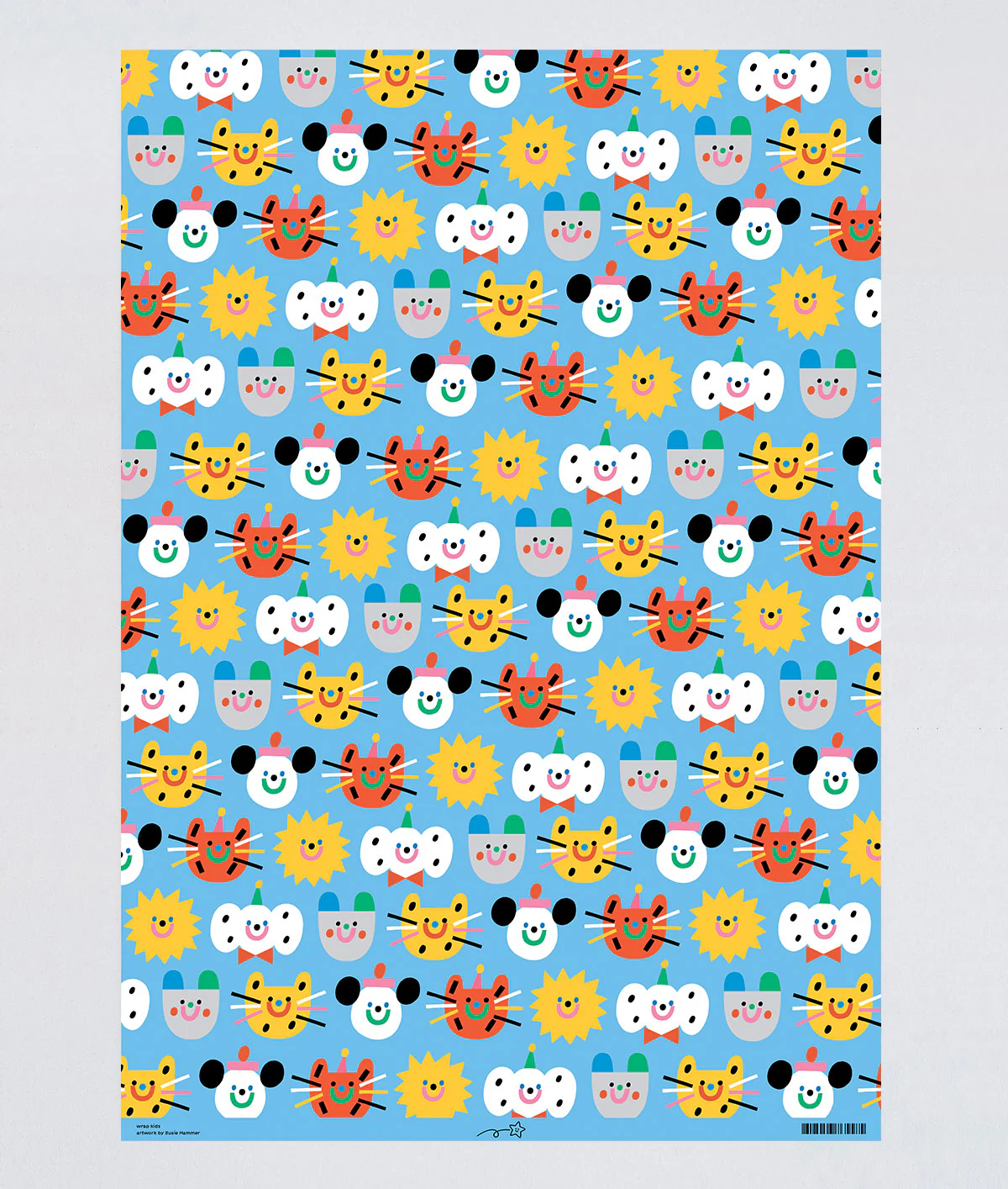 Happy Friends Kids Wrapping Paper - Image 3