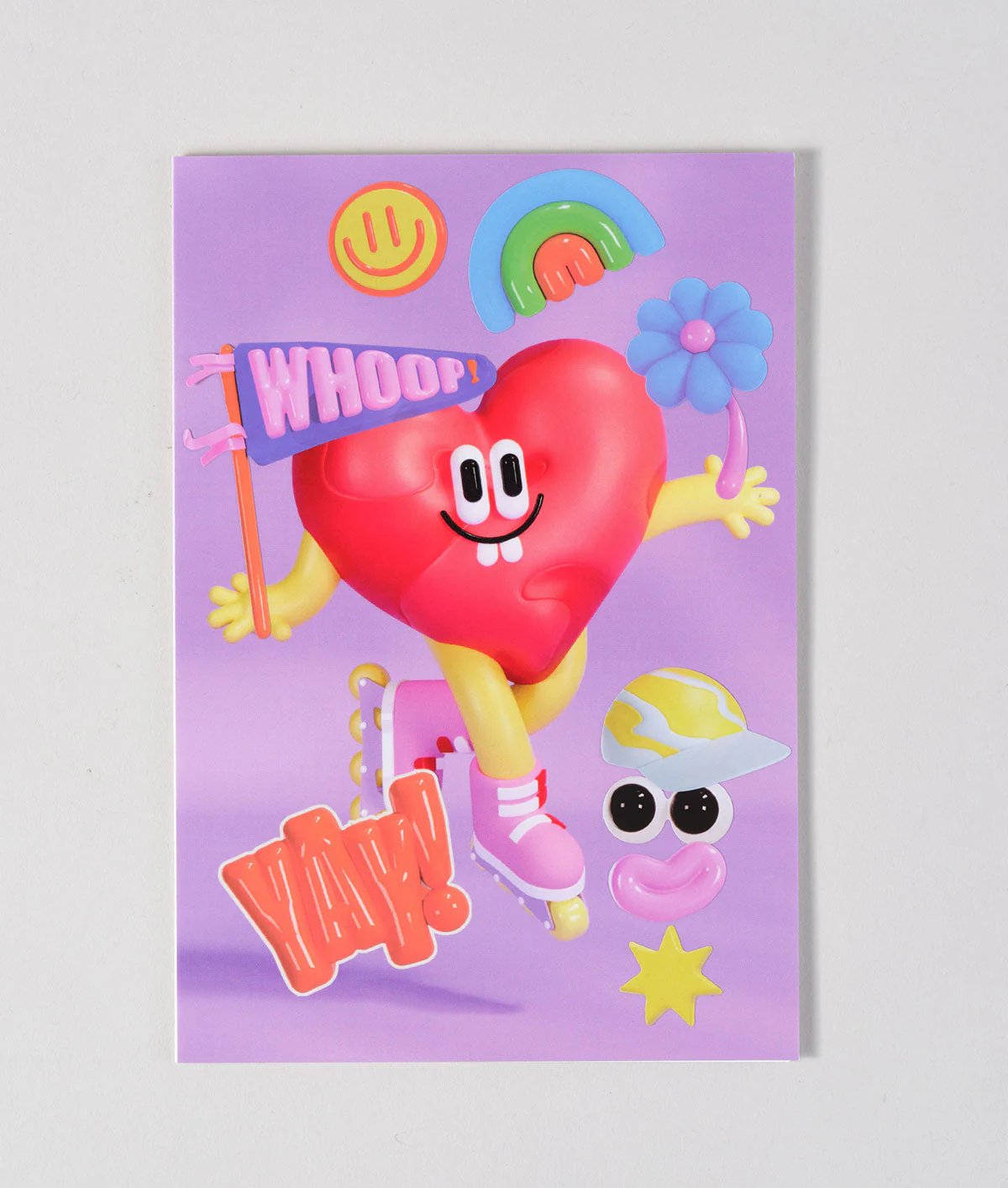 Heart Birthday Kids Sticker Card - Image 4