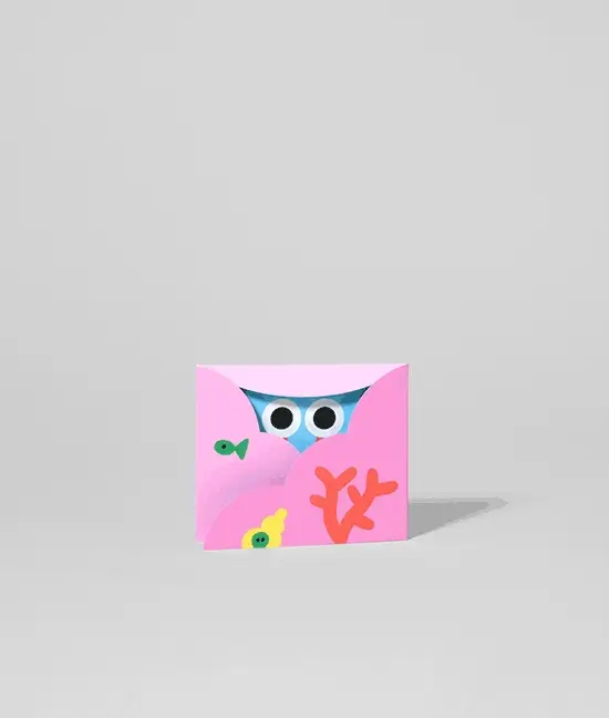 Hiding Crab Kids Fold Out Birthday Card - Image 2