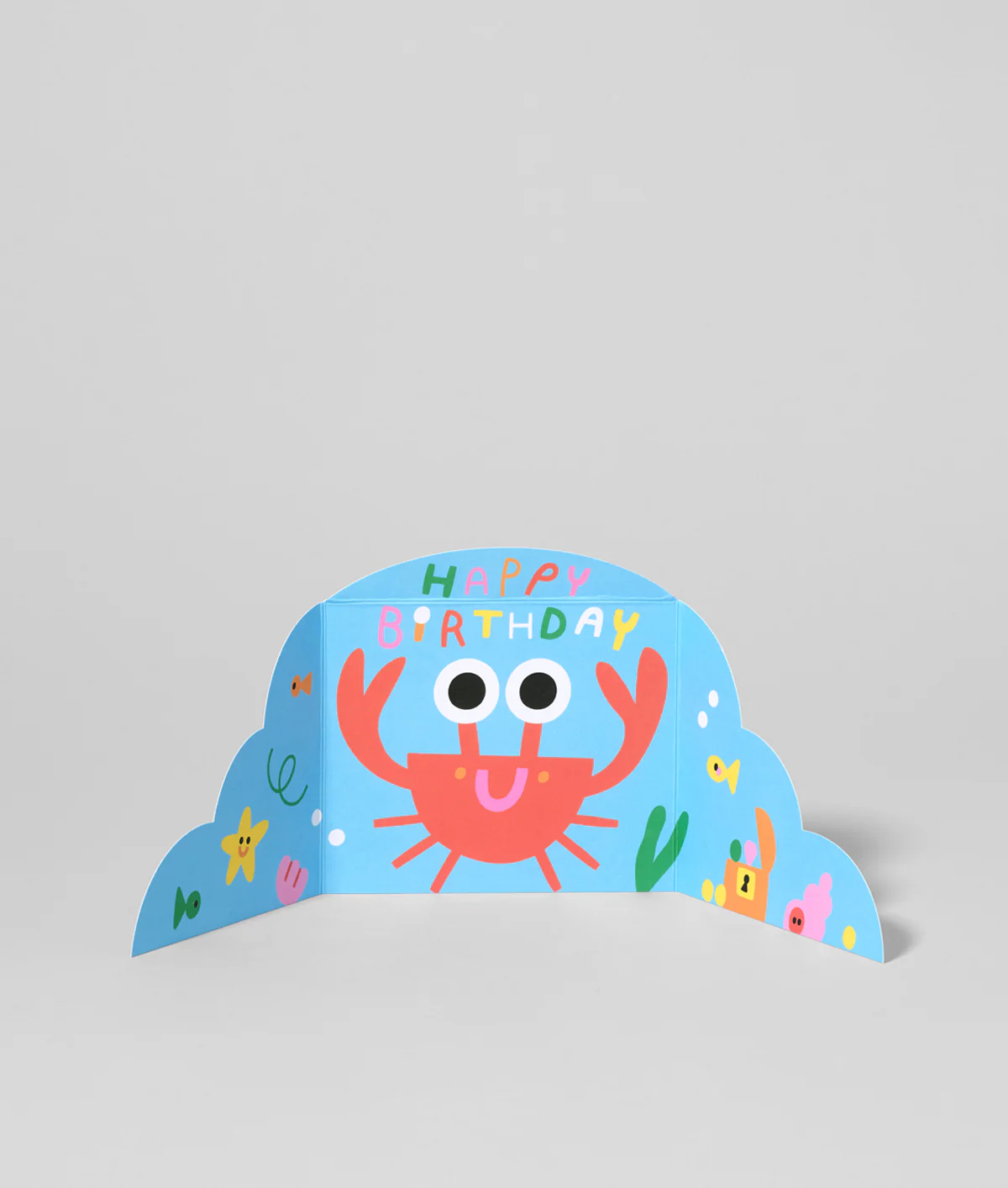 Hiding Crab Kids Fold Out Birthday Card - Image 3