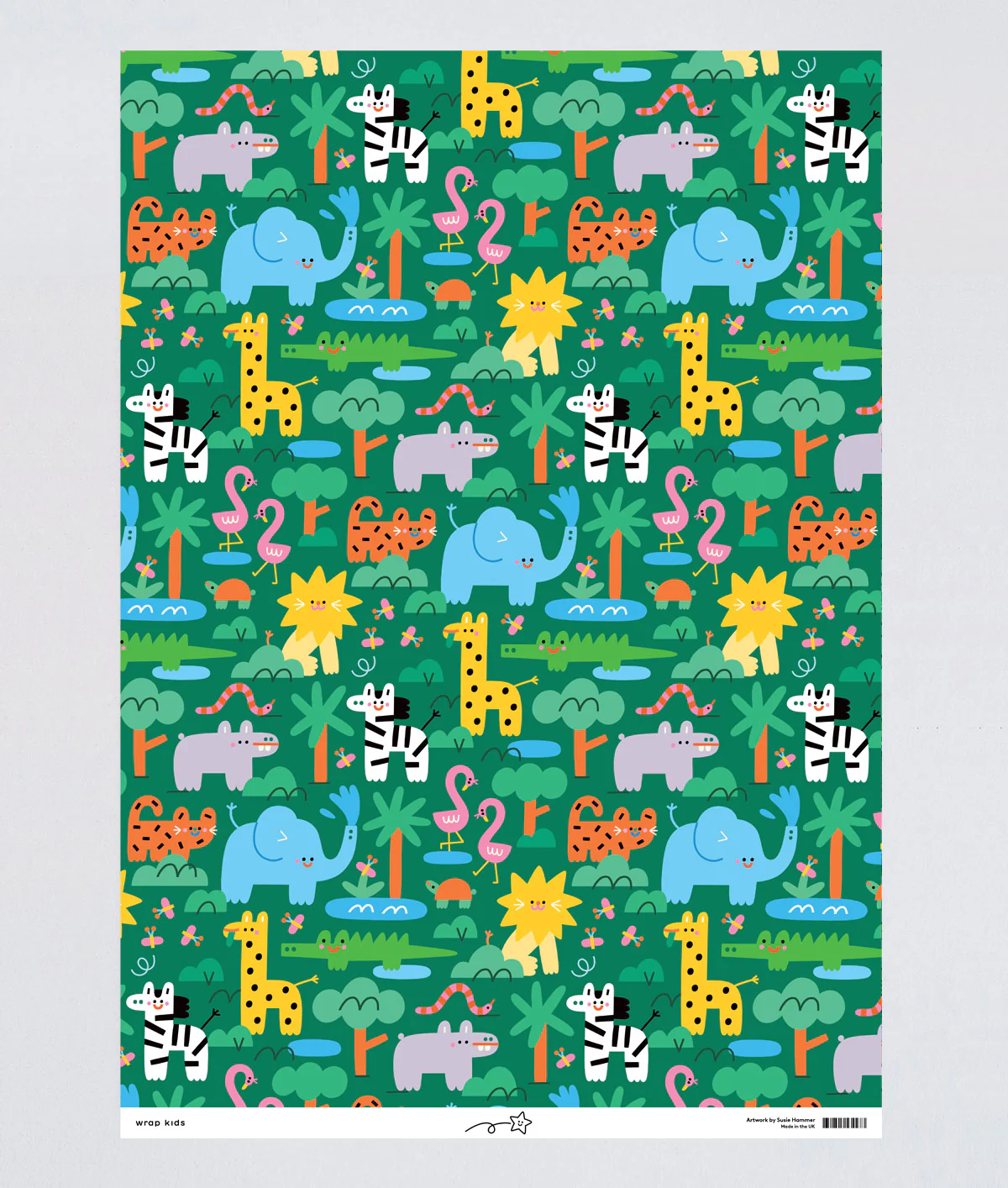 Jungle Kids Wrapping Paper - Image 3