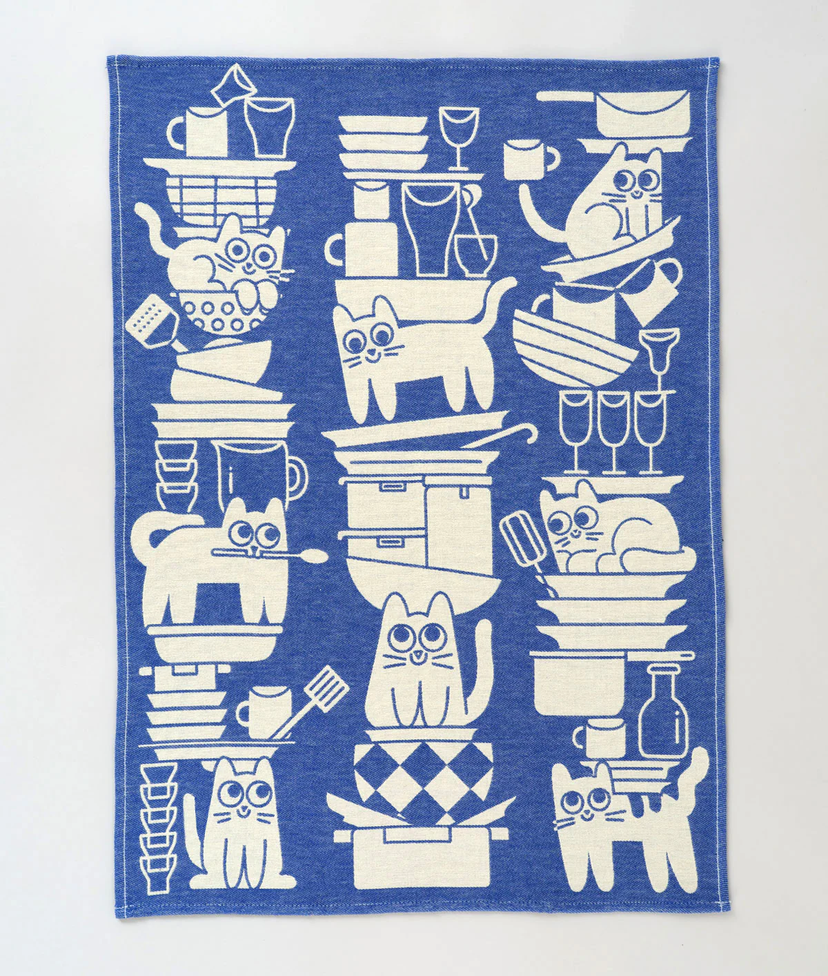 Kitchen Cats Cotton Tea Towel - Image 3