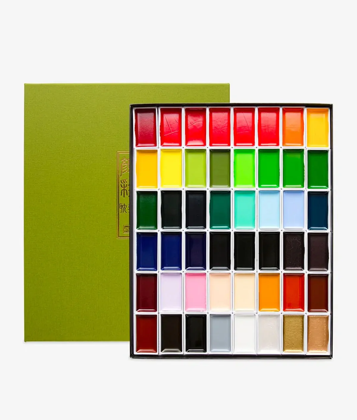 KURETAKE Gansai Tambi Japanese Watercolour Set 48 Colours