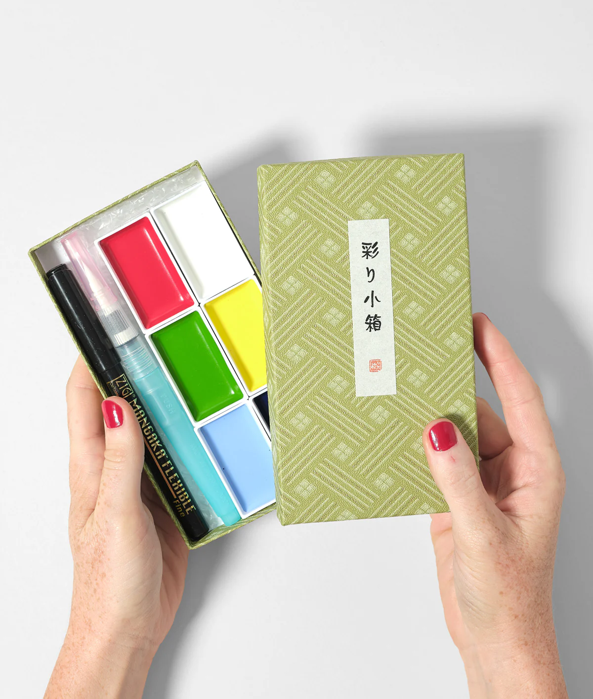 KURETAKE Gansai Tambi Japanese Watercolour Set 6 Colours - Image 3