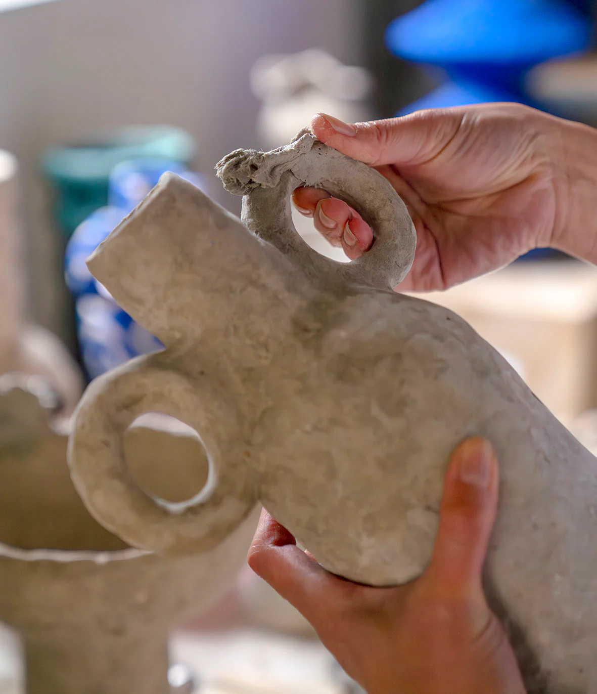 La Lune Vase - Blue Wave (full size) - Image 3