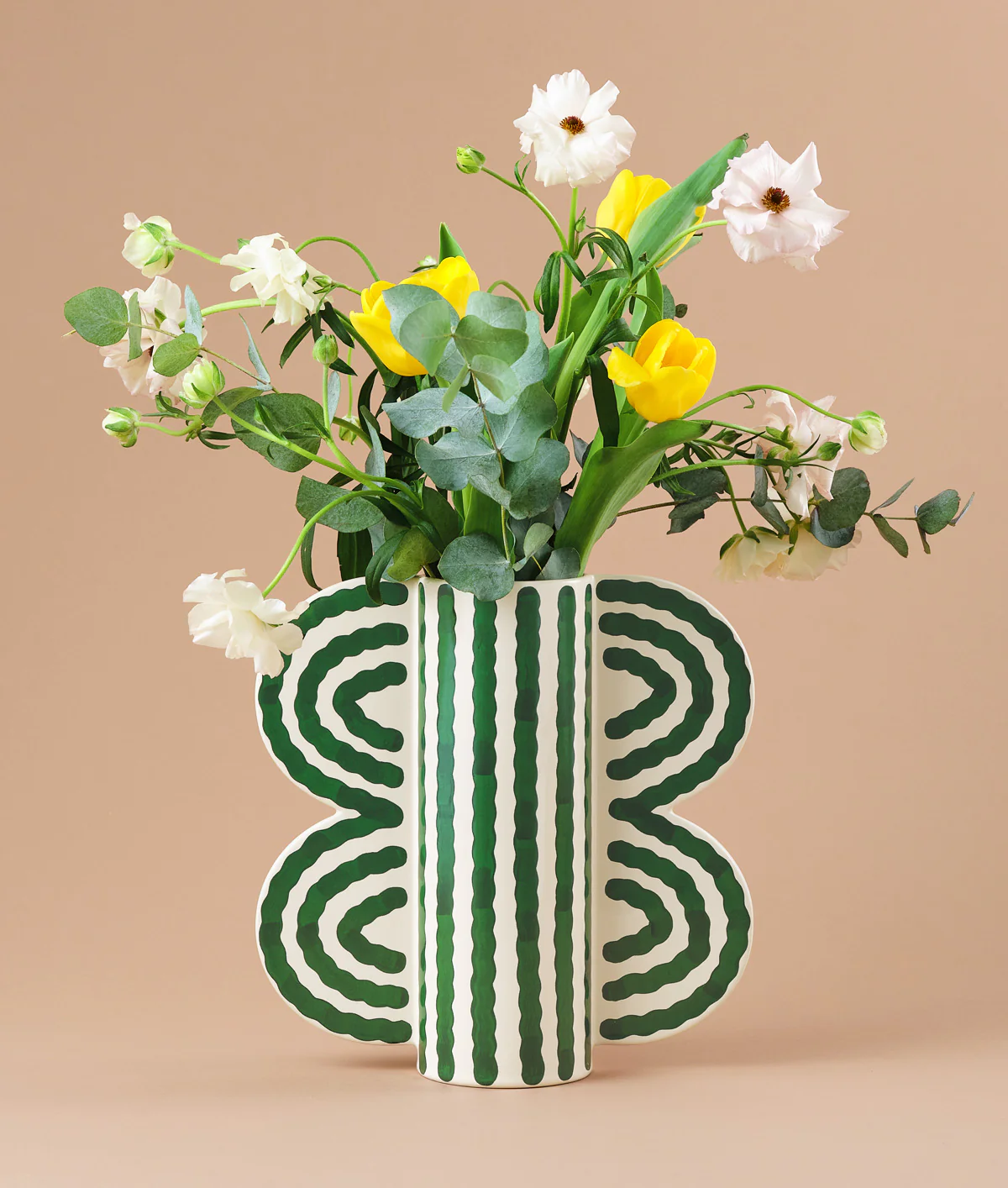 Large Butterfly Vase Green - Image 3