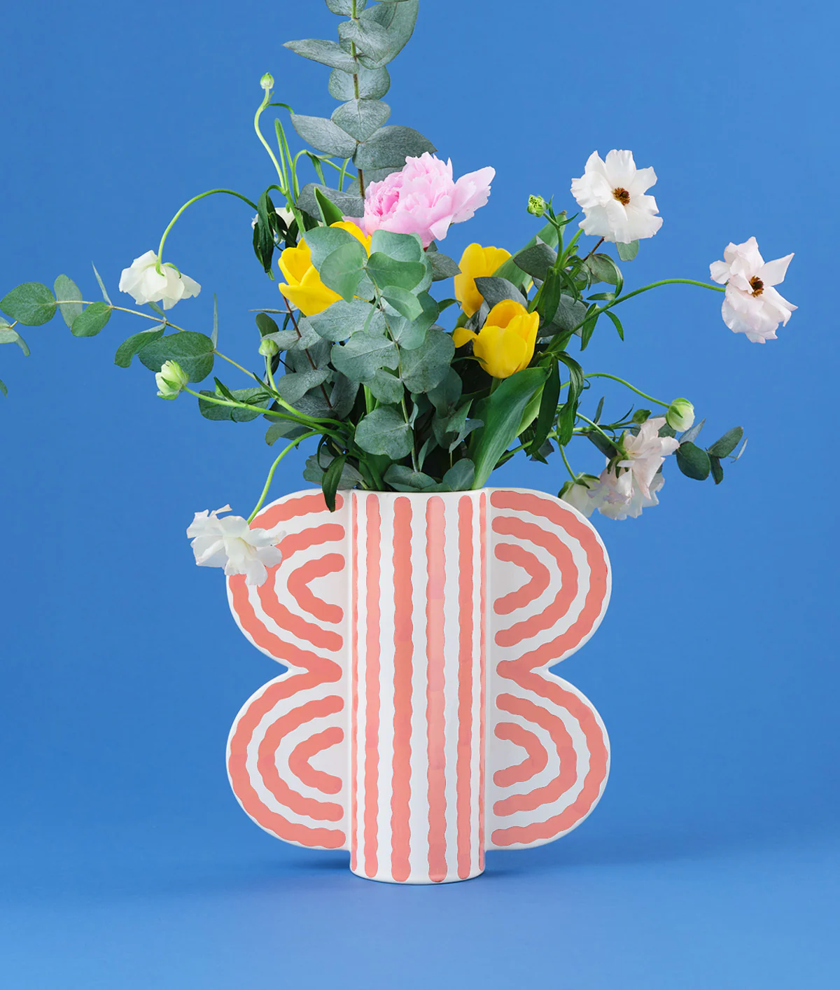 Large Butterfly Vase Pink - Image 4