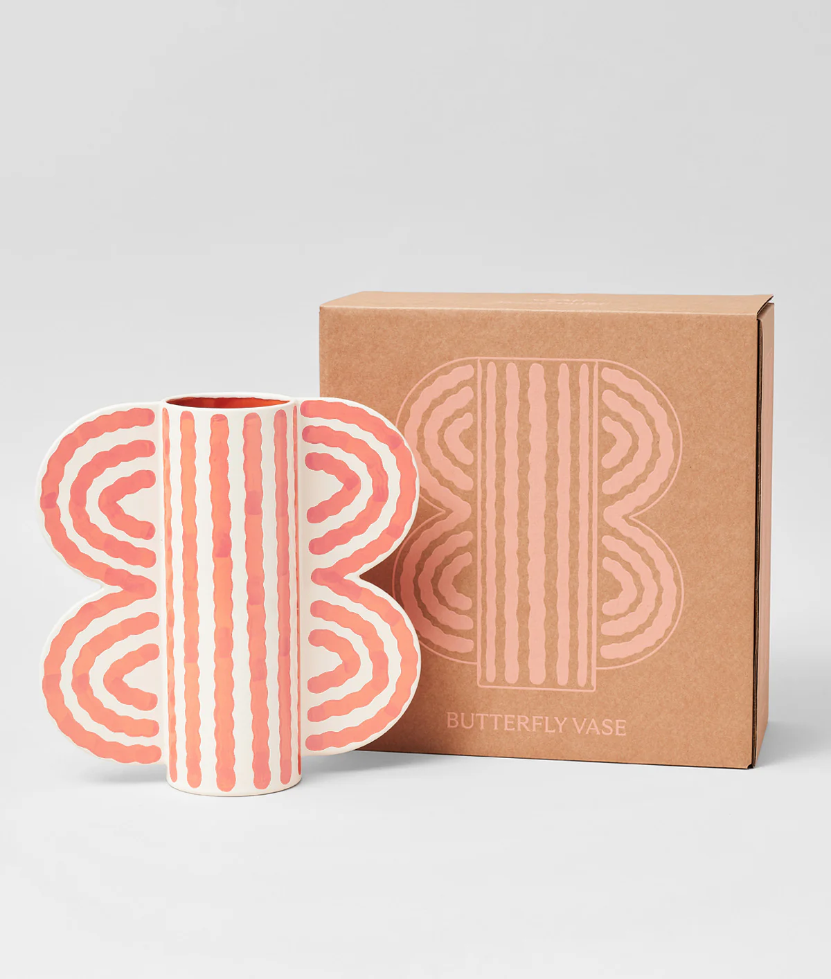 Large Butterfly Vase Pink - Image 5
