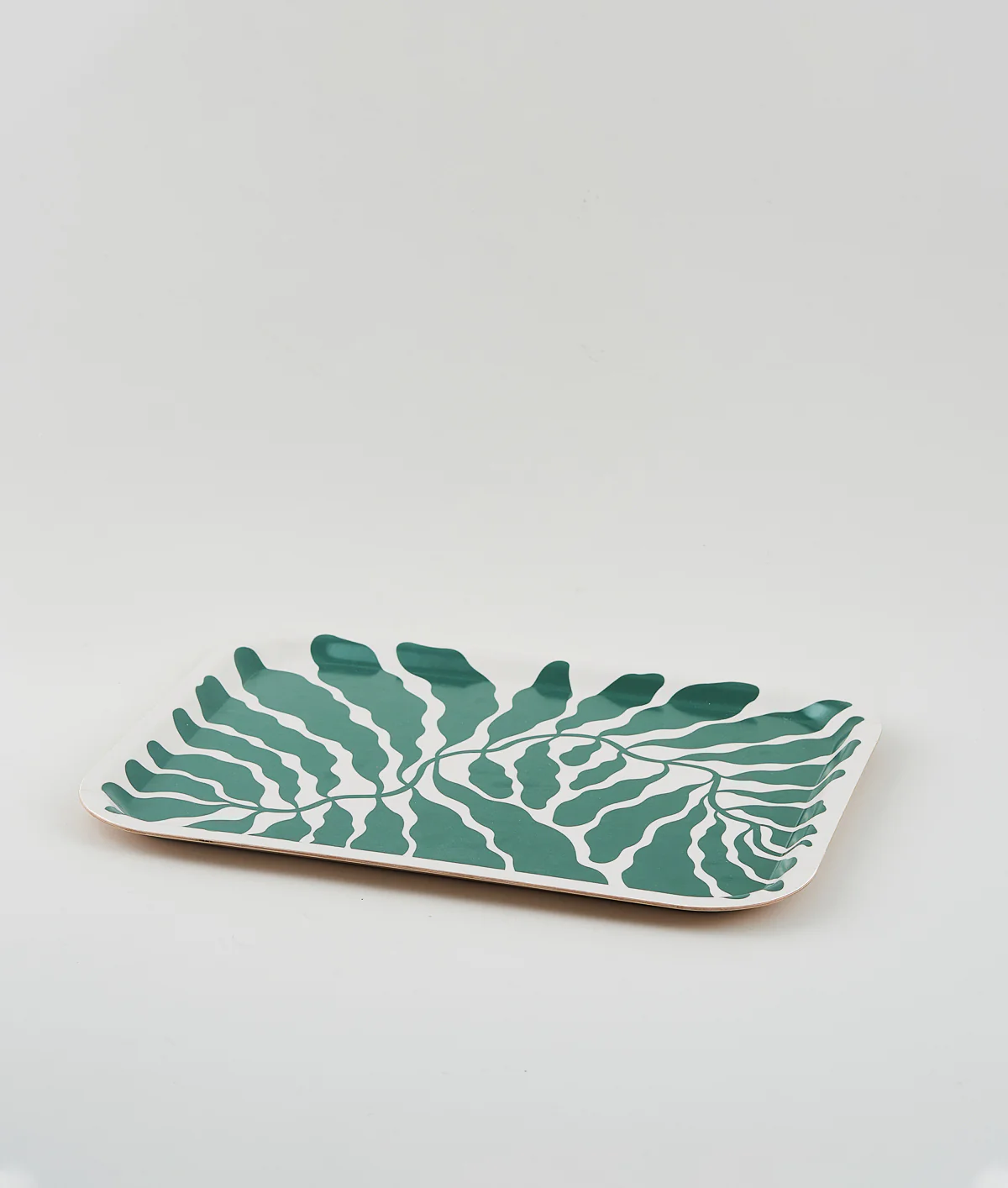 Leaves Green Rectangle Serving Tray - Image 3
