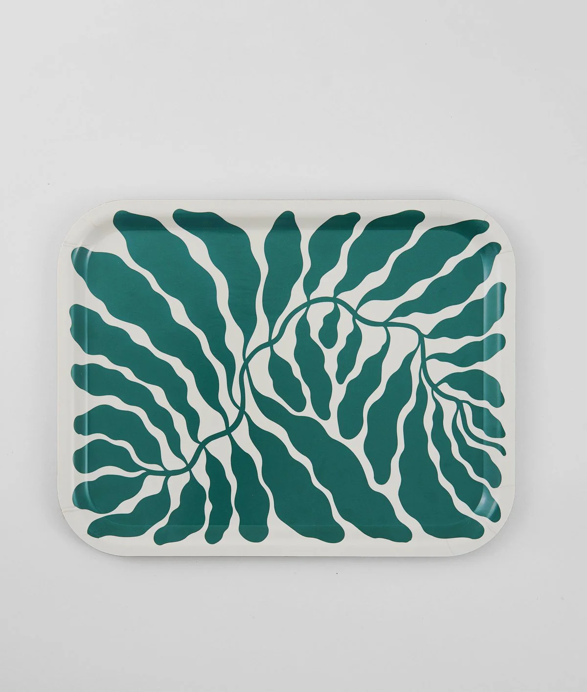 Leaves Green Rectangle Serving Tray - Image 4