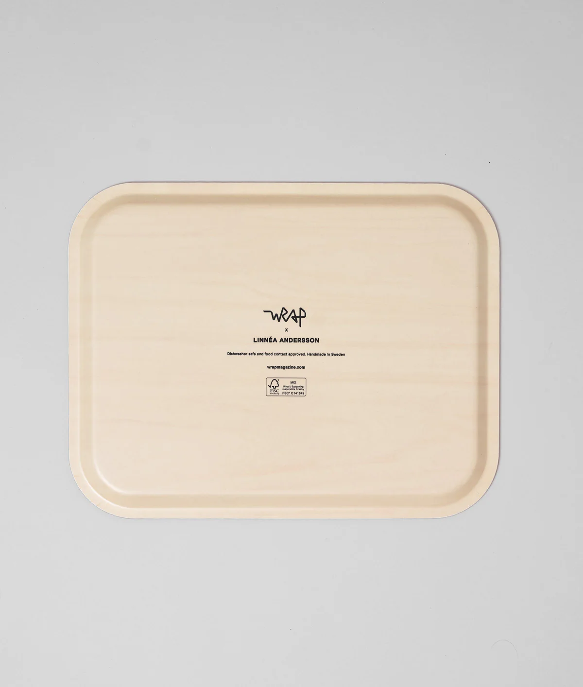 Leaves Sky Blue Rectangle Serving Tray - Image 3