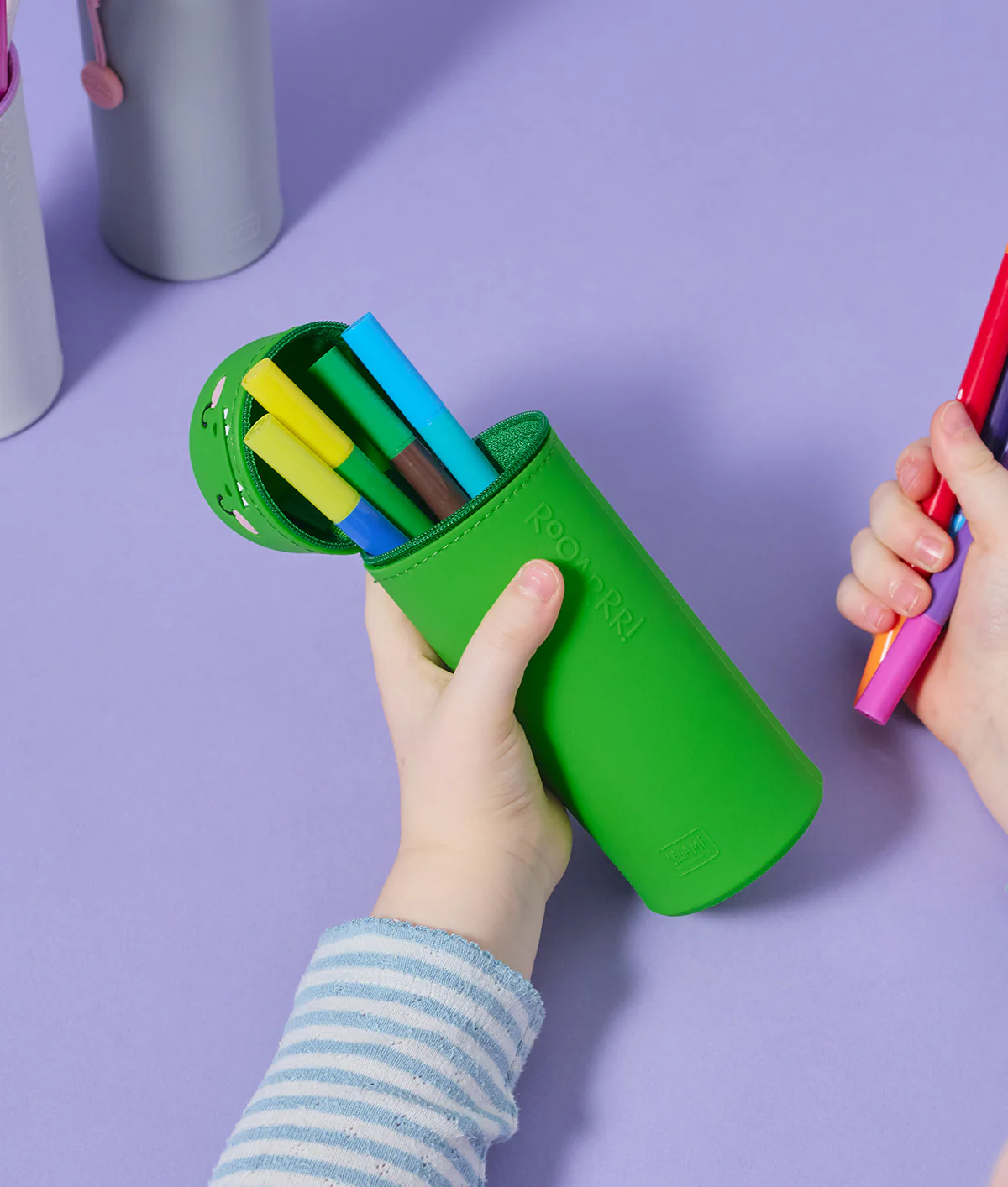 Legami 2-In-1 Pencil Case - Kawaii - Dinosaur - Image 3
