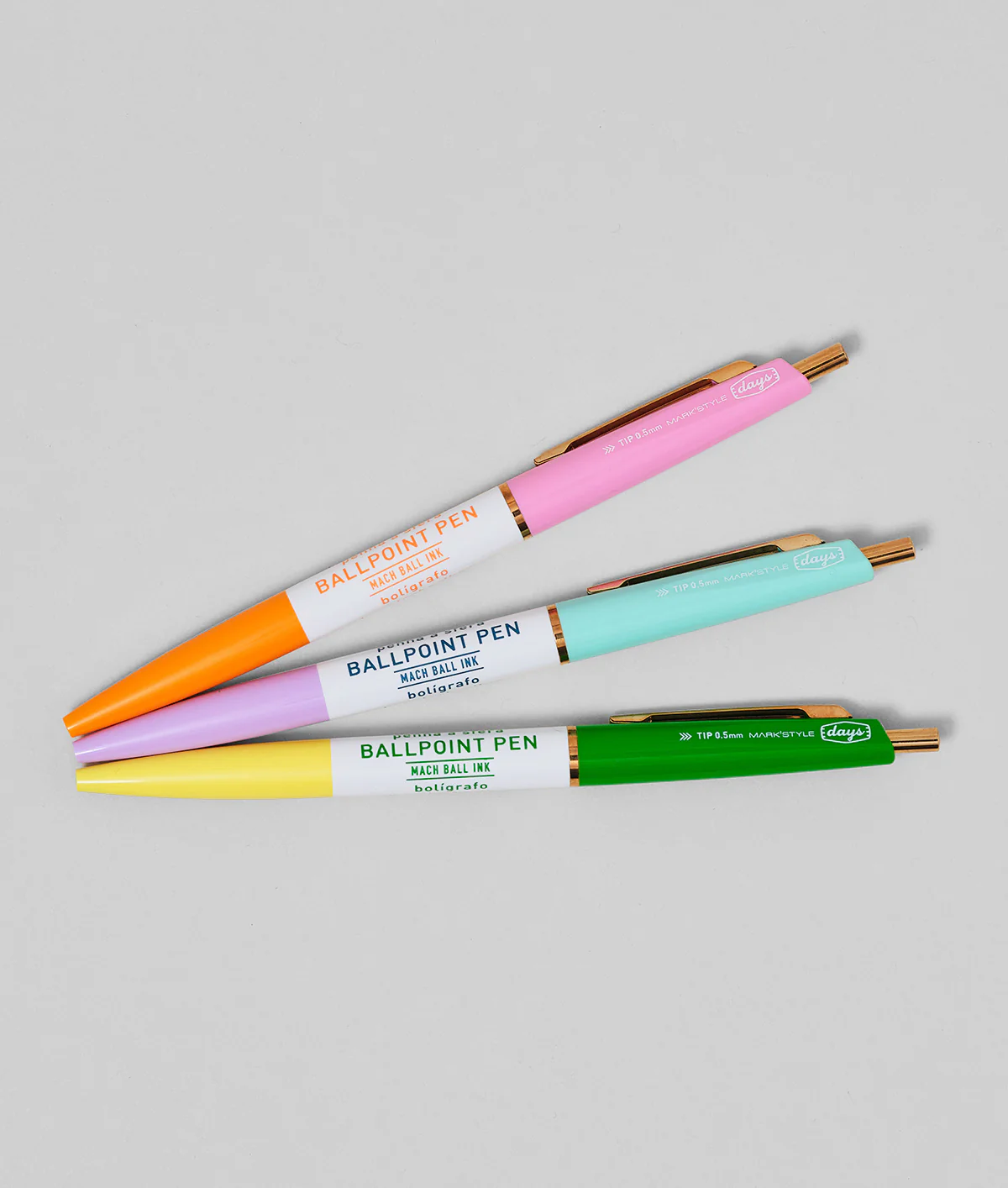 Mark's Inc Days Anterique 3-Section Pen Orange Pink - Image 3