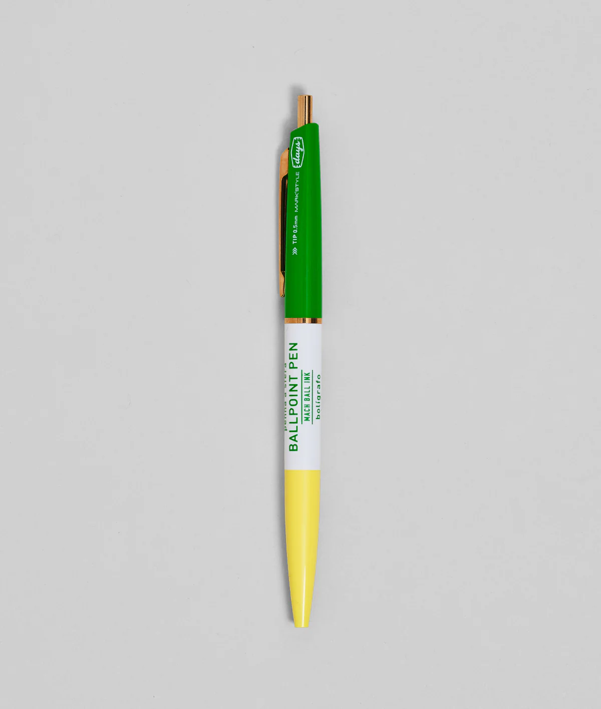 Mark's Inc Days Anterique 3-Section Pen Yellow Green
